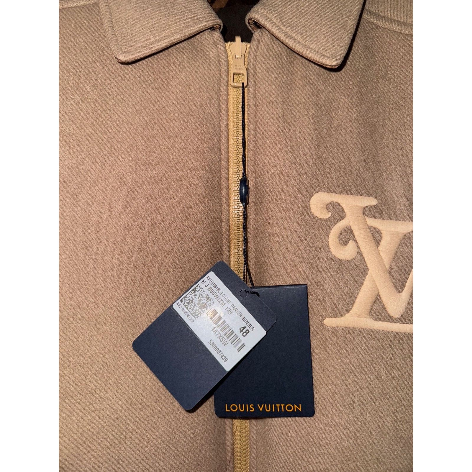 Louis Vuitton Louis Vuitton Nigo Damier Bomber Camel Beige Brown Jacket 48 Size US M / EU 48-50 / 2 - 6 Thumbnail