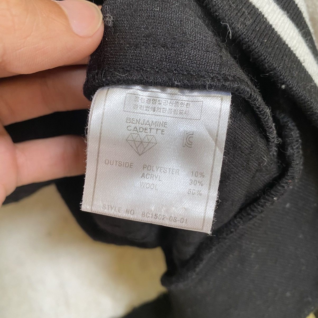 Designer × Japanese Brand 💥 BENJAMINE CADETTE BLACK WHITE WOOL CREWNECK SWEATER Size US M / EU 48-50 / 2 - 7 Thumbnail
