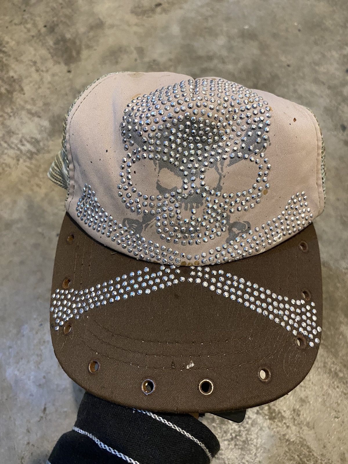 Hysteric Glamour × If Six Was Nine Vintage skull punk glitter camo trucker hats Size ONE SIZE - 3 Thumbnail
