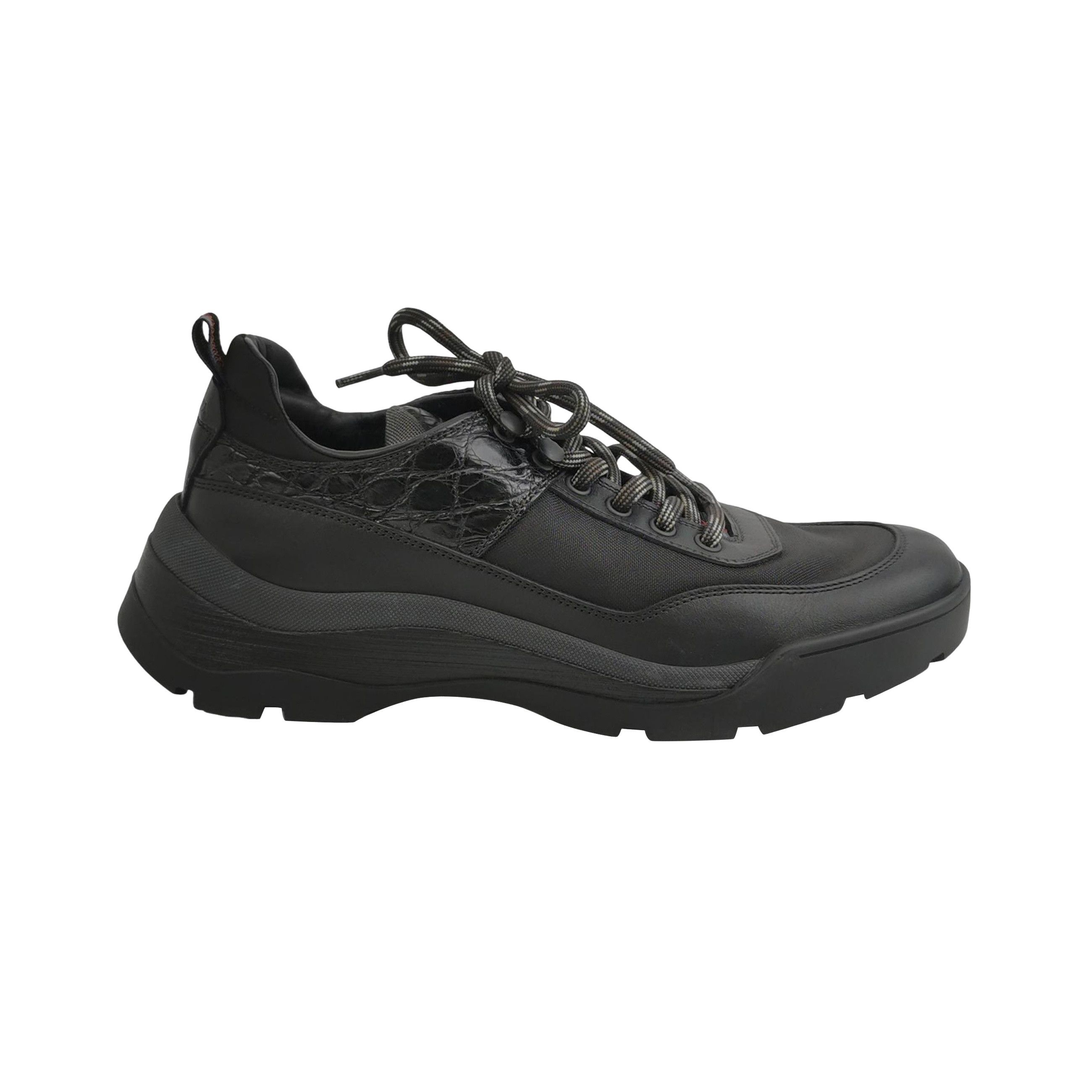 Prada Prada Brixxen Leather & Nylon Sneakers 39 Size US 6 / EU 39 - 1 Thumbnail