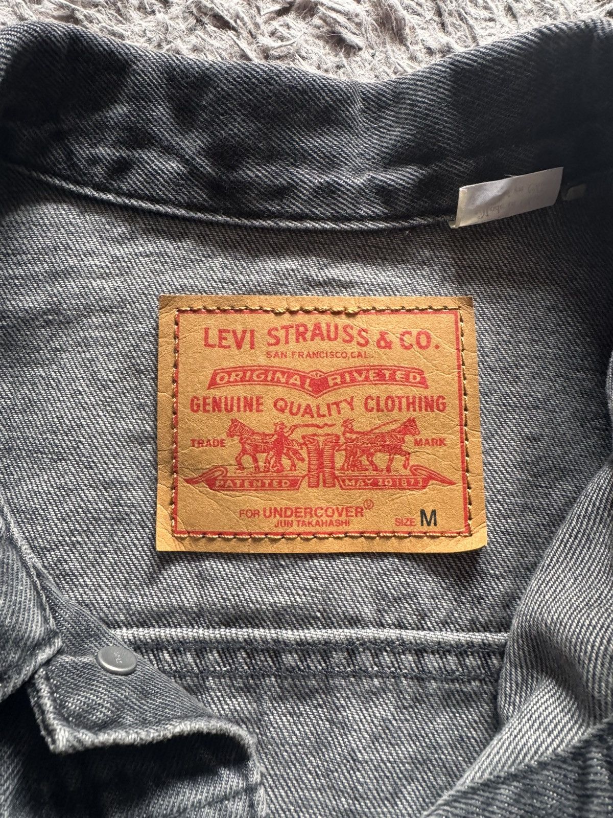 Undercover Levi’s x Undercover Type 1 “Giz” Grey Jacket Size US M / EU 48-50 / 2 - 8 Thumbnail