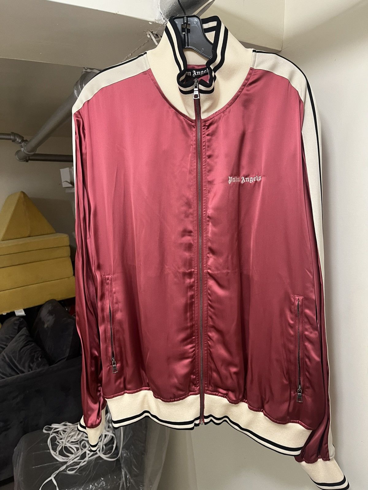 Palm Angels Palm Angels Logo Fluid Track Jacket Sz L Size US L / EU 52-54 / 3 - 15 Thumbnail