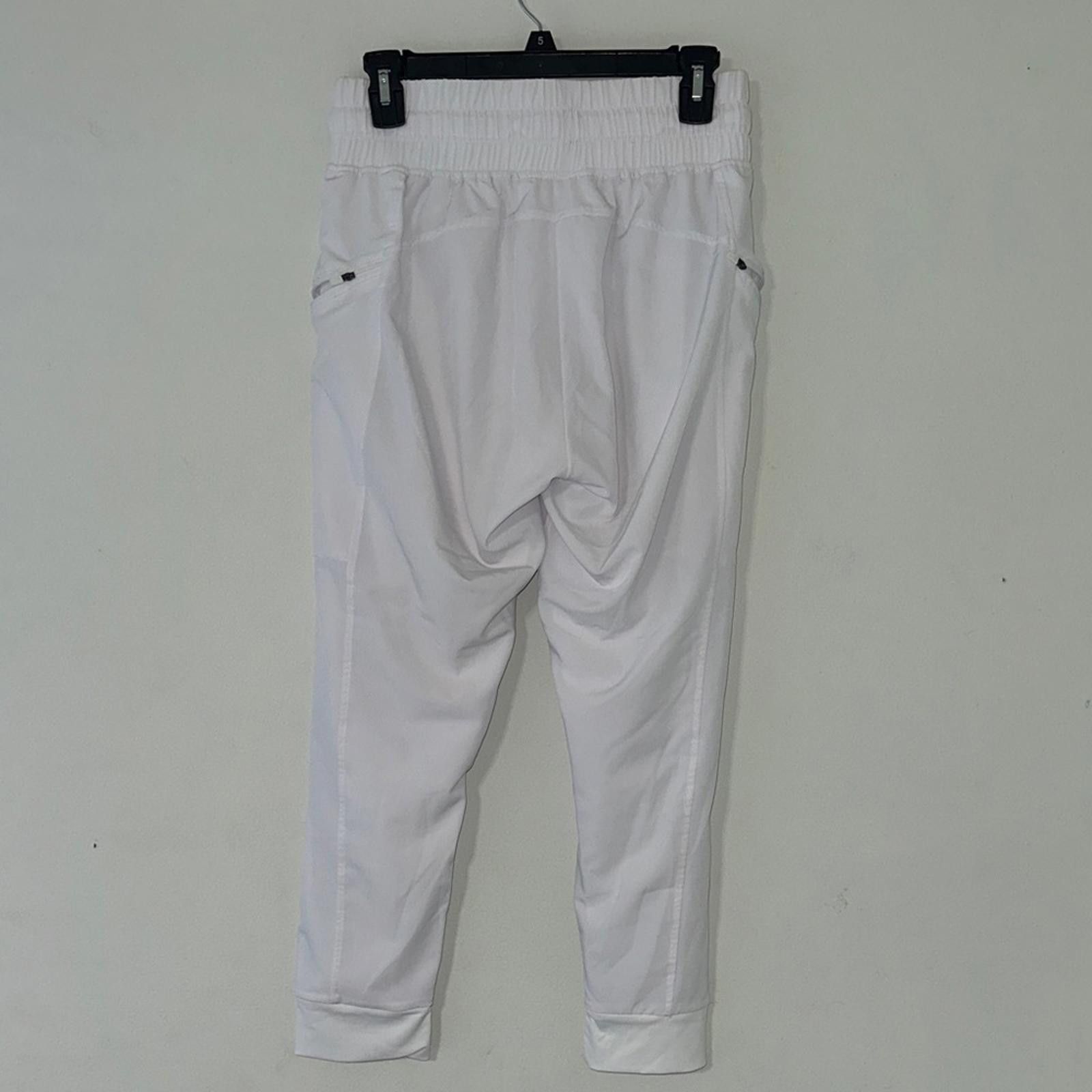 Designer Elegant White Jogger Pants for Women Size 28" / US 6 / IT 42 - 6 Thumbnail