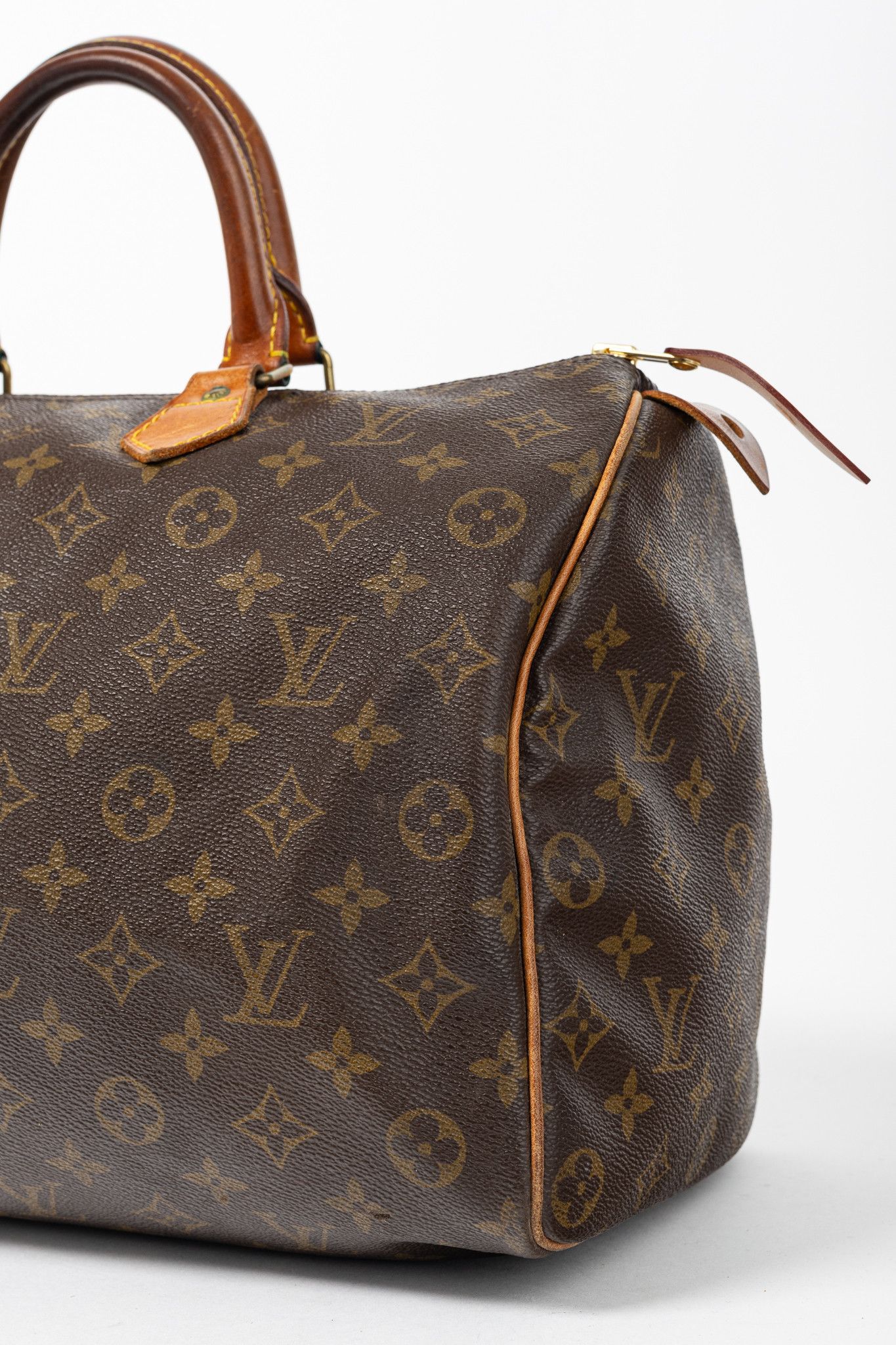 Louis Vuitton Louis Vuitton 80's Speedy 35 Monogram Canvas Boston Bag Size ONE SIZE - 6 Thumbnail