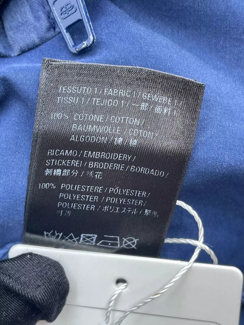 Balenciaga Balenciaga Blue and white embroidered monogram assault jac Size US S / EU 44-46 / 1 - 8 Thumbnail