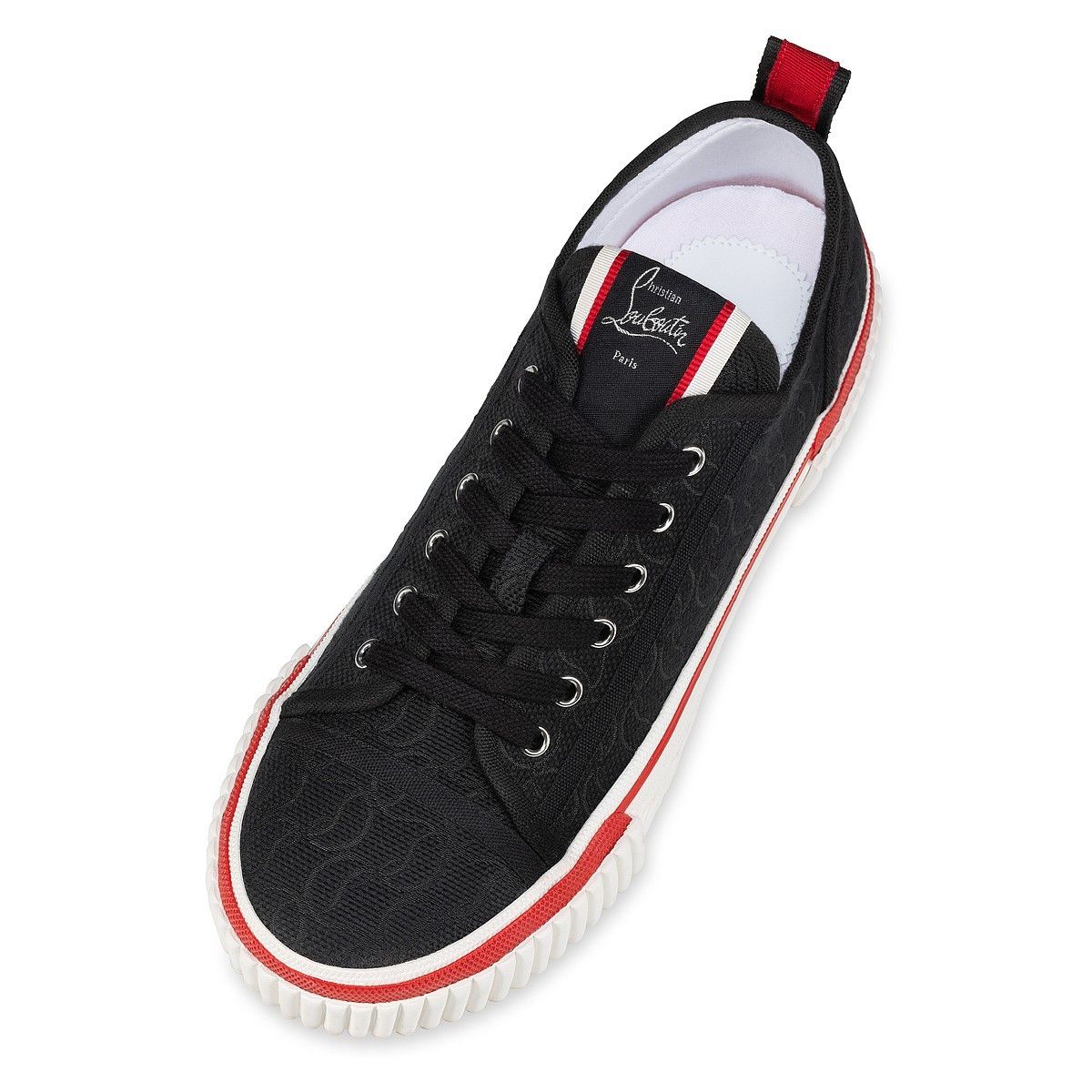 Christian Louboutin os11x0125 Pedro Junior Jacquard Low-Top Sneakers in Black Size US 9.5 / EU 42-43 - 5 Thumbnail