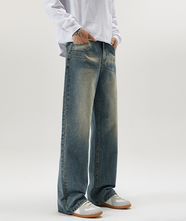 Japanese Brand × Jean American cleanfit washed straight loose jeans Size US 32 / EU 48 - 6 Thumbnail