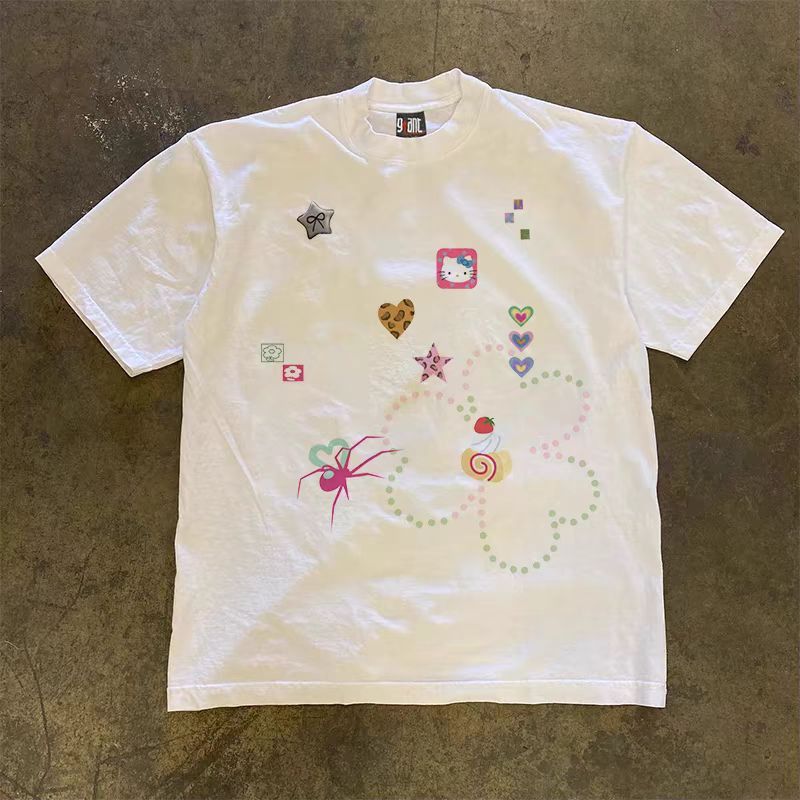 Japanese Brand × Vintage Vintage Street Print Short Sleeve T-Shirt White Size US L / EU 52-54 / 3 - 2 Thumbnail