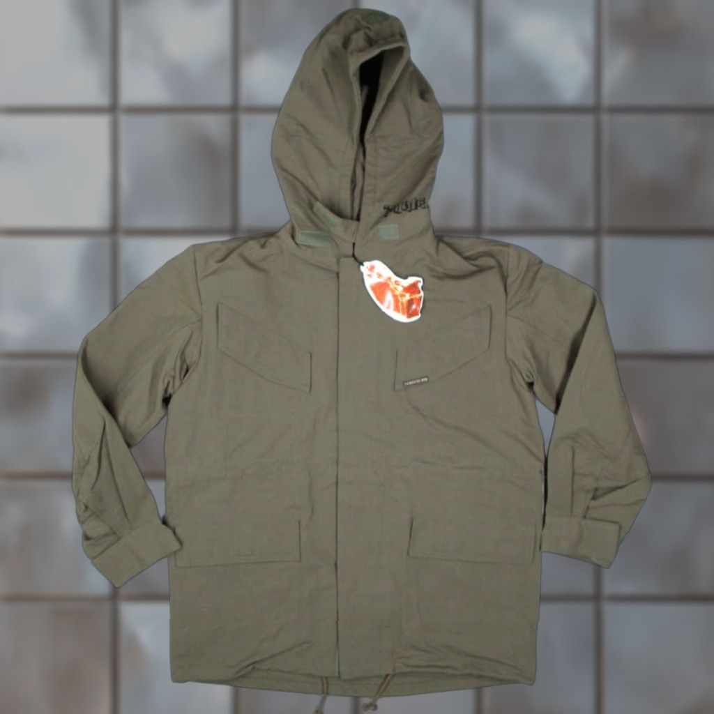 Tenderloin TENDERLOIN Jacket Hooded Military Nylon Green Mid-Length Mens M Japan Urban Streetwear Size US M / EU 48-50 / 2 - 1 Thumbnail