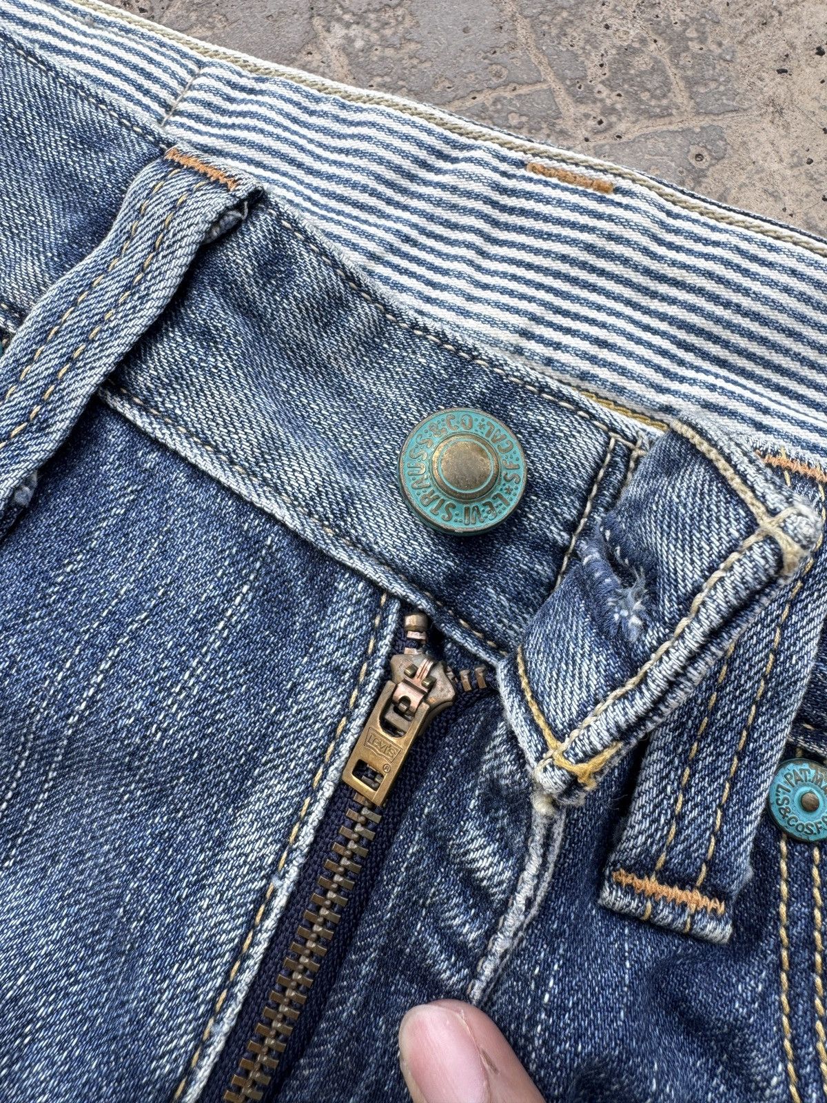 Levi's Vintage Levi's Lot 503 Distressed Jeans Size US 30 / EU 46 - 3 Thumbnail