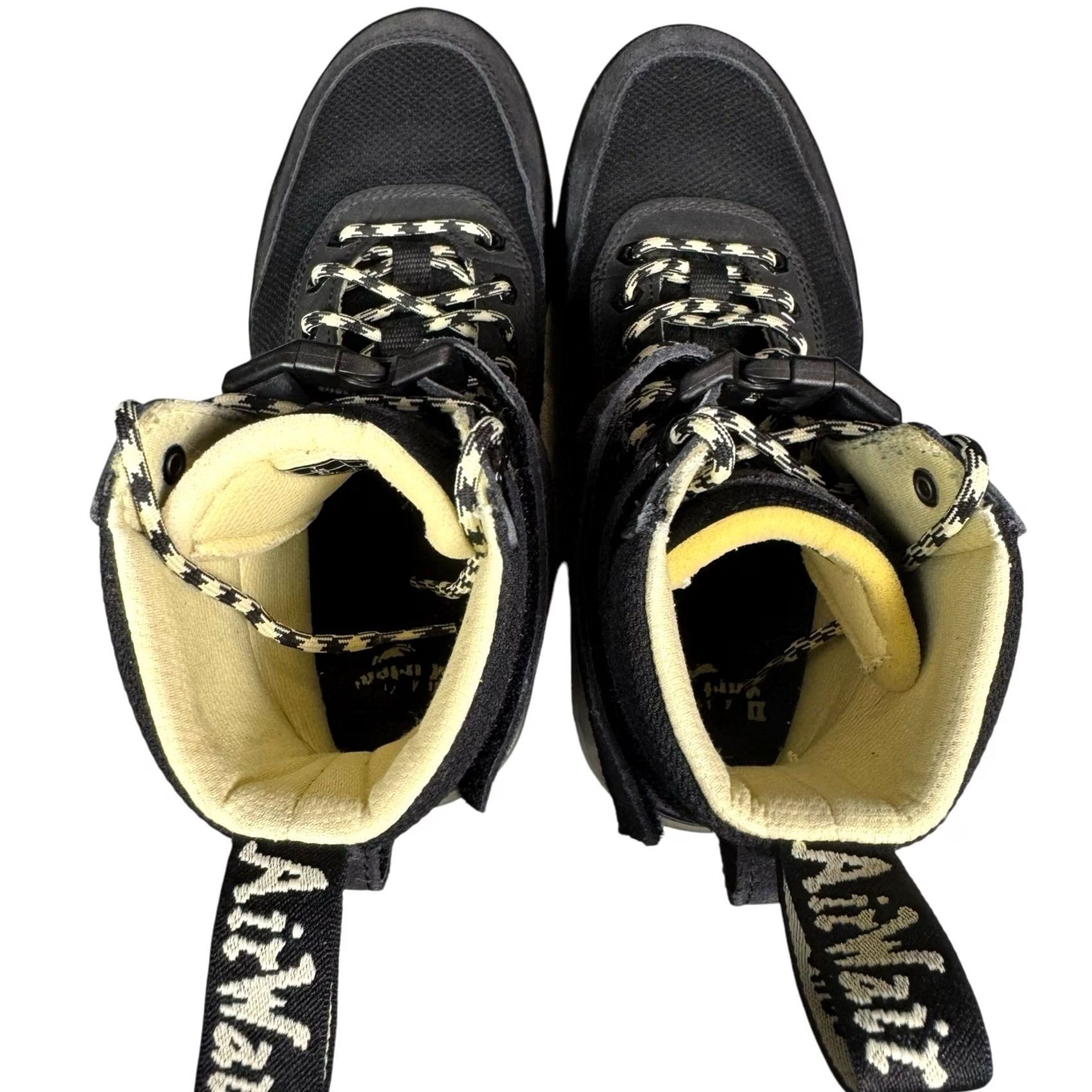 Dr. Martens Dr. Martens Combs Tech Combat Boots Black Canvas Suede Lace Up Unisex 8M/9L Size US 7 / EU 40 - 8 Thumbnail