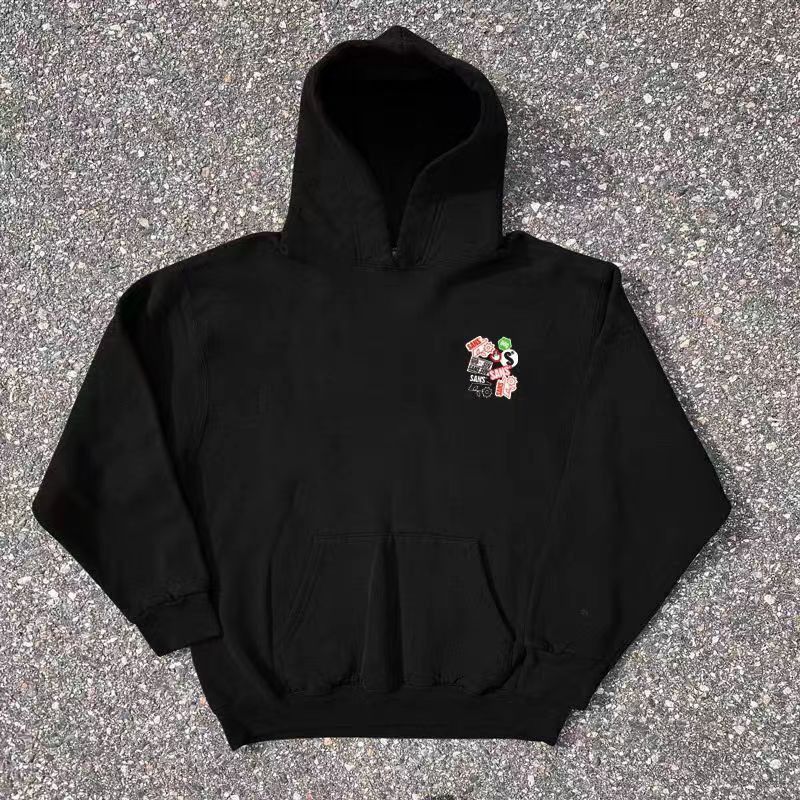 Japanese Brand Hip Hop Graffiti Print Casual XL Hooded Sweatshirt Size US XL / EU 56 / 4 - 4 Thumbnail