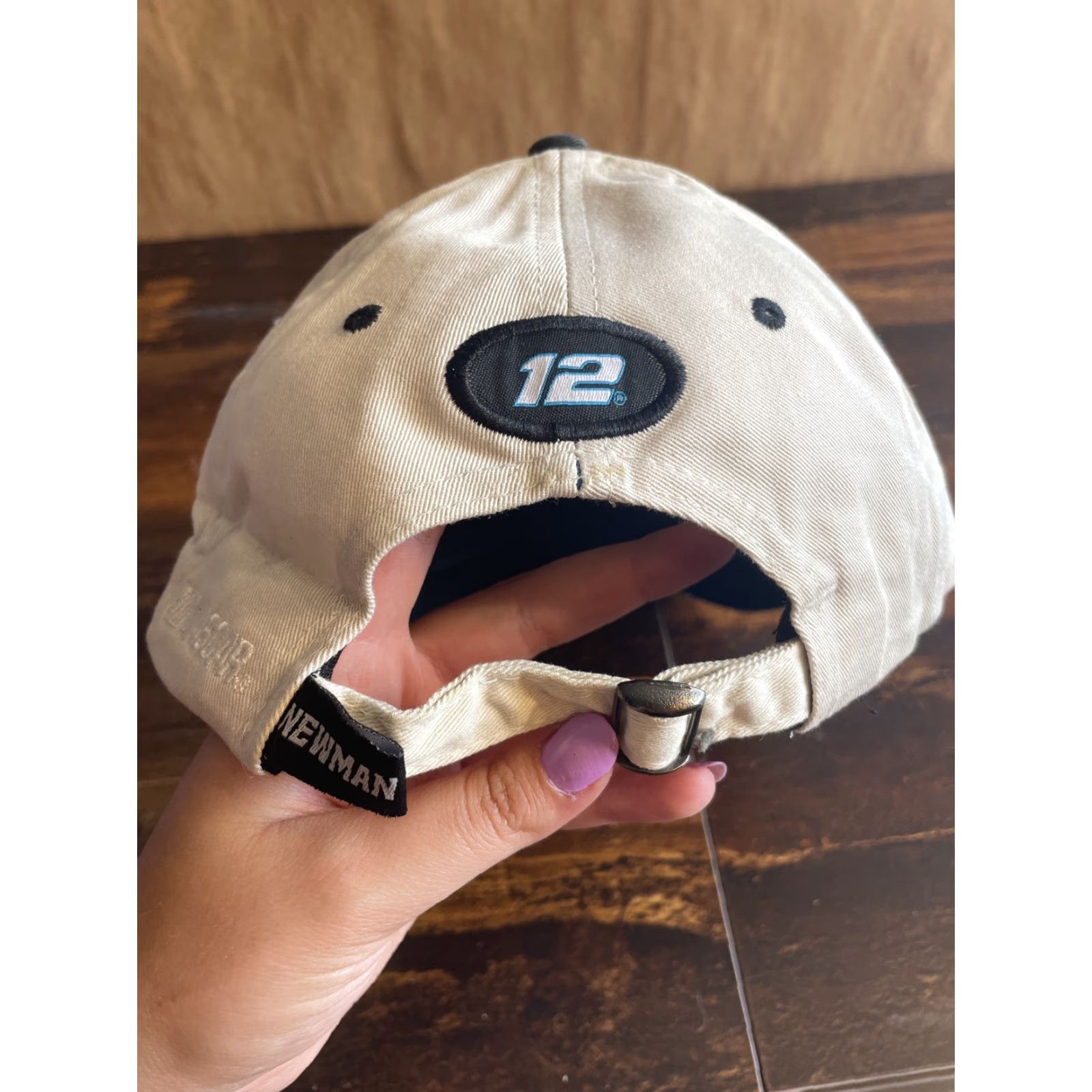 NASCAR VINTAGE Alltel Racing Ryan Newman Strapback New Hat Nascar Y2K Cap Baseball Cap One Size Beige Men Cap Size ONE SIZE - 5 Thumbnail