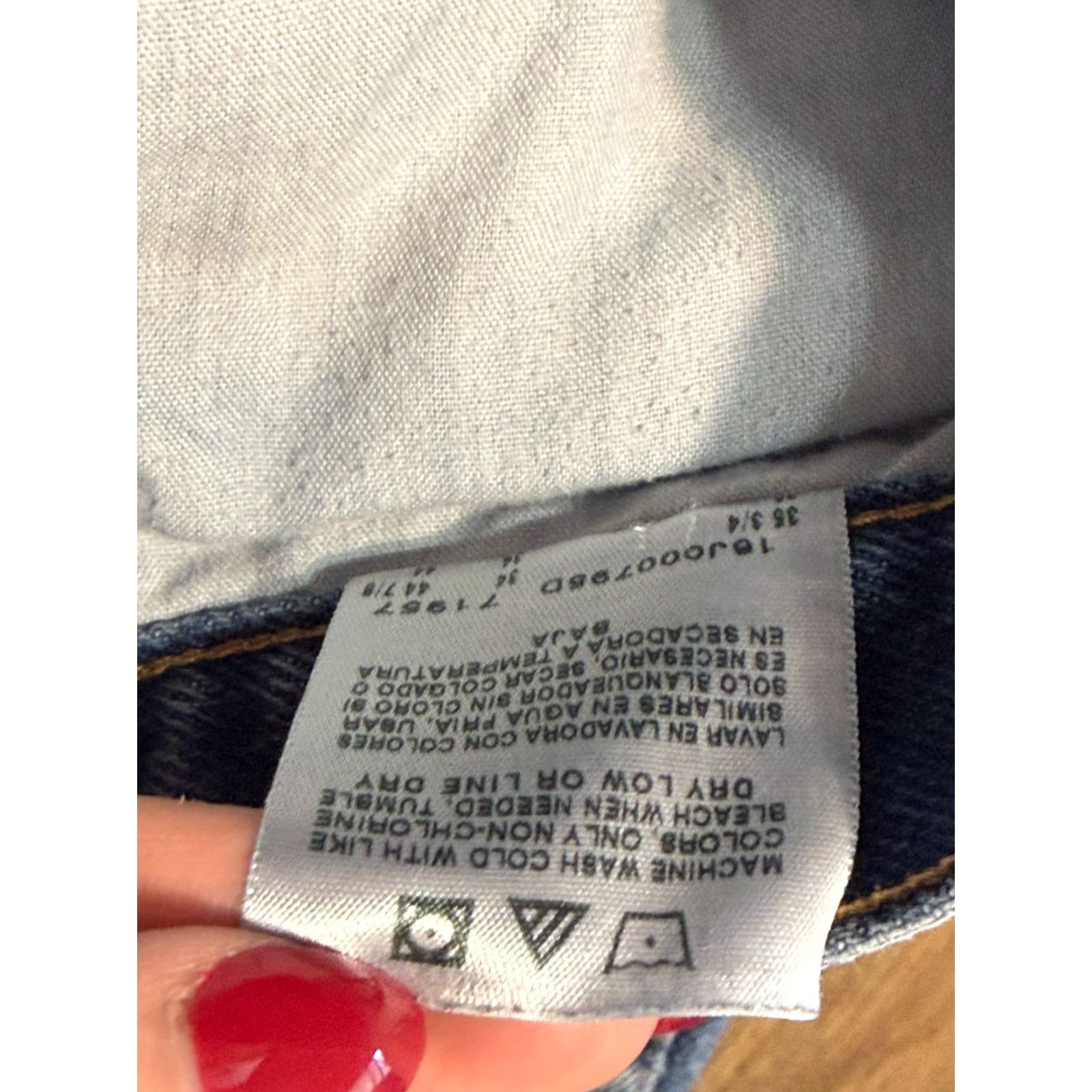 Vintage Rustler Jeans Men's 34x34 Blue Denim Straight Leg 5-Pocket Pockets Regular Rise Vintage No N/A Size US 34 / EU 50 - 6 Thumbnail