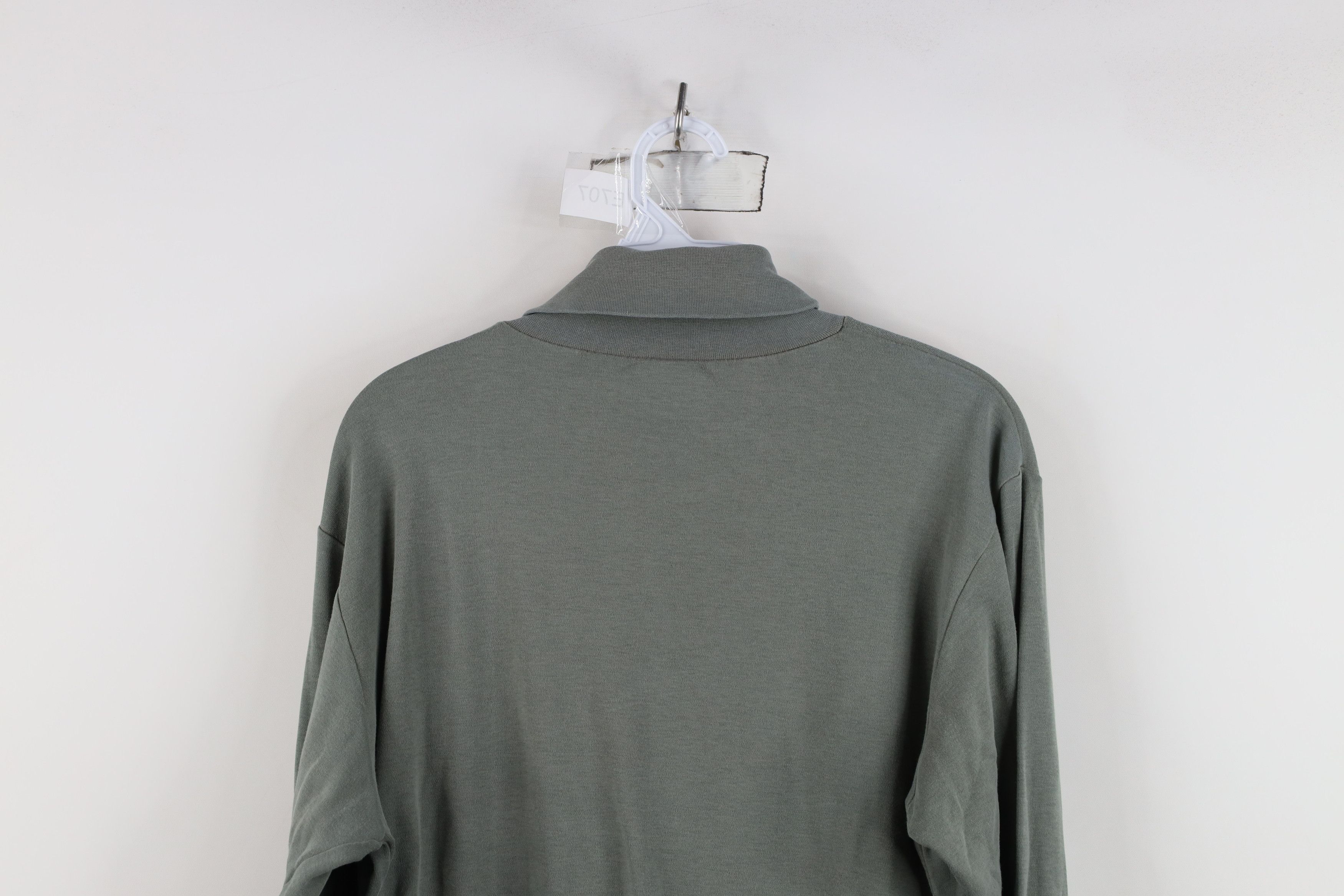 Woolrich Woolen Mills Vintage 90s Woolrich Long Sleeve Turtleneck T-Shirt Green Size US M / EU 48-50 / 2 - 13 Thumbnail