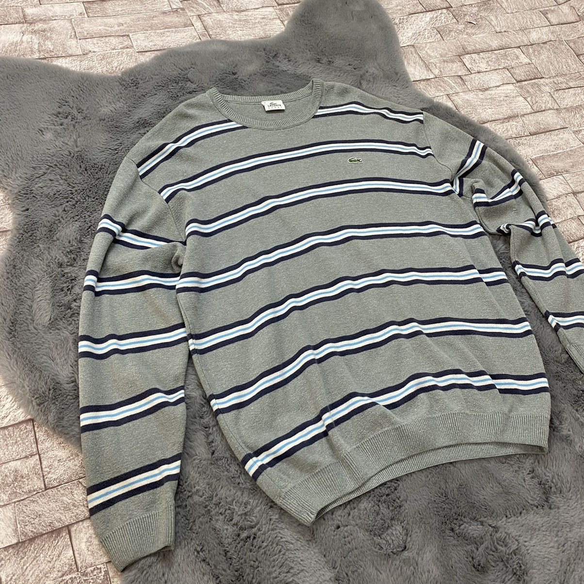 Lacoste × Vintage SWEATER LACOSTE STRIPPED RARE VINTAGE L-Xl Size US XL / EU 56 / 4 - 4 Thumbnail
