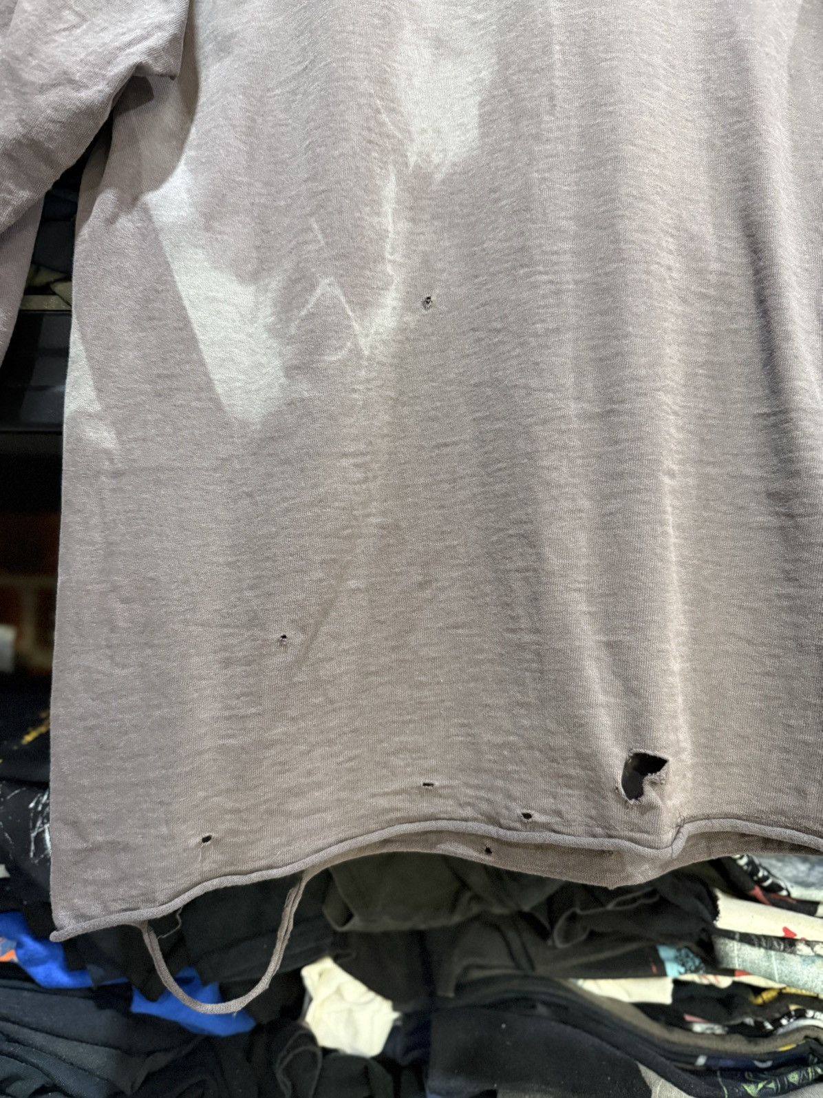 Vintage Thrashed Vintage 90s Blank Long John Grunge Usa Tee Size US M / EU 48-50 / 2 - 19 Thumbnail