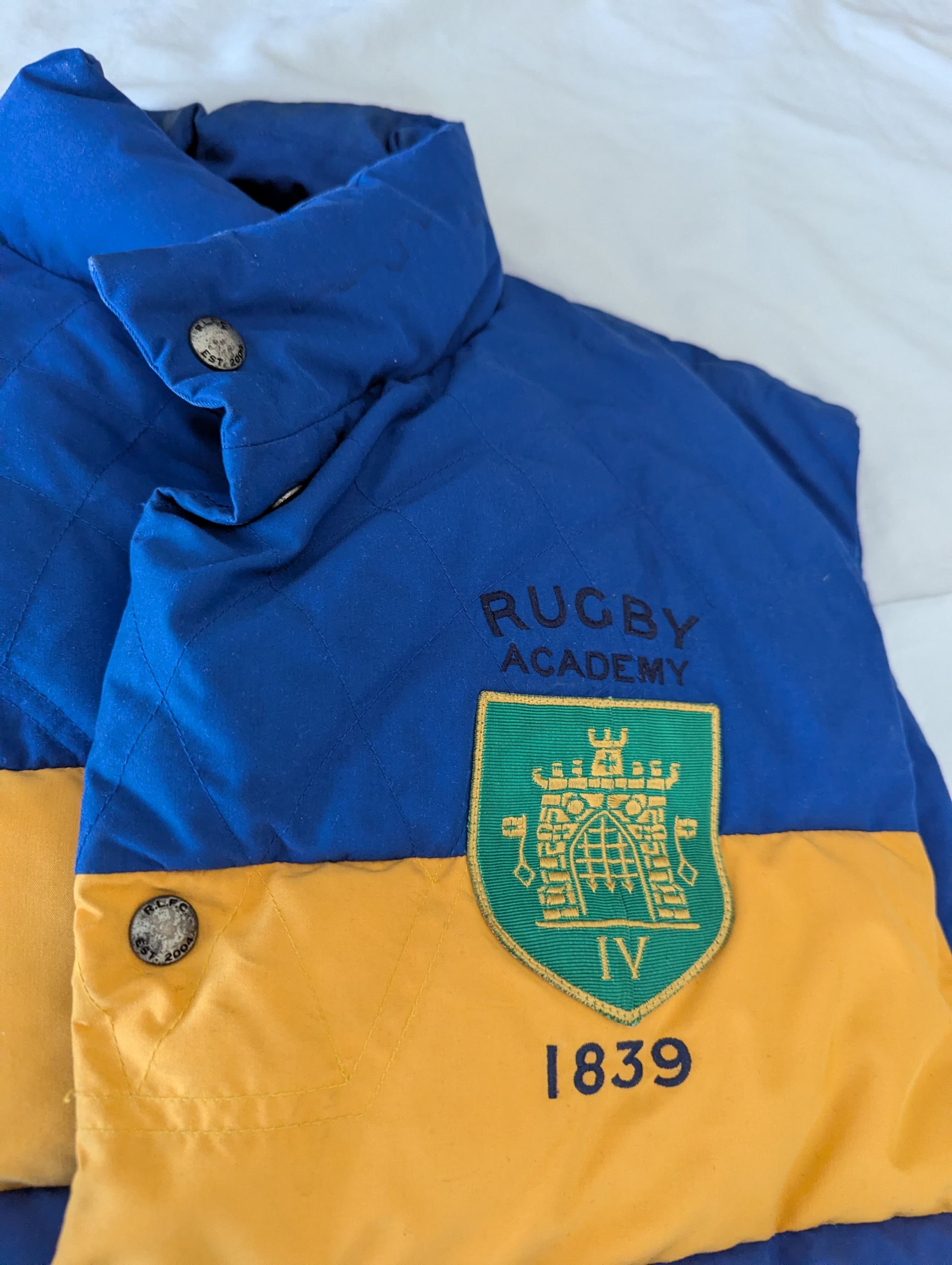 Polo Ralph Lauren Vintage Sleeve Less Bomber Jacket-RUGBY Size US L / EU 52-54 / 3 - 2 Thumbnail