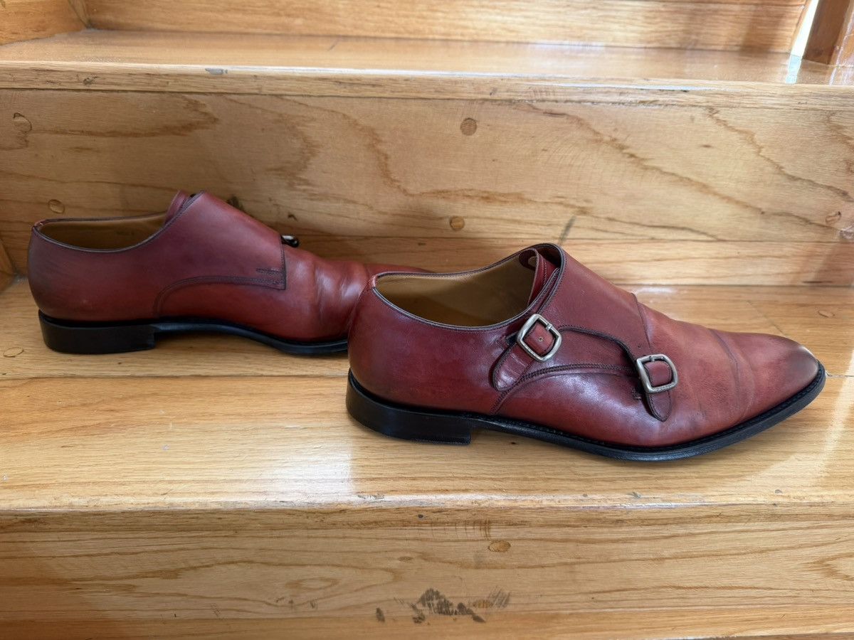 Bally Bally Double Monk Burgundy Shoes Size US 10 / EU 43 - 2 Thumbnail