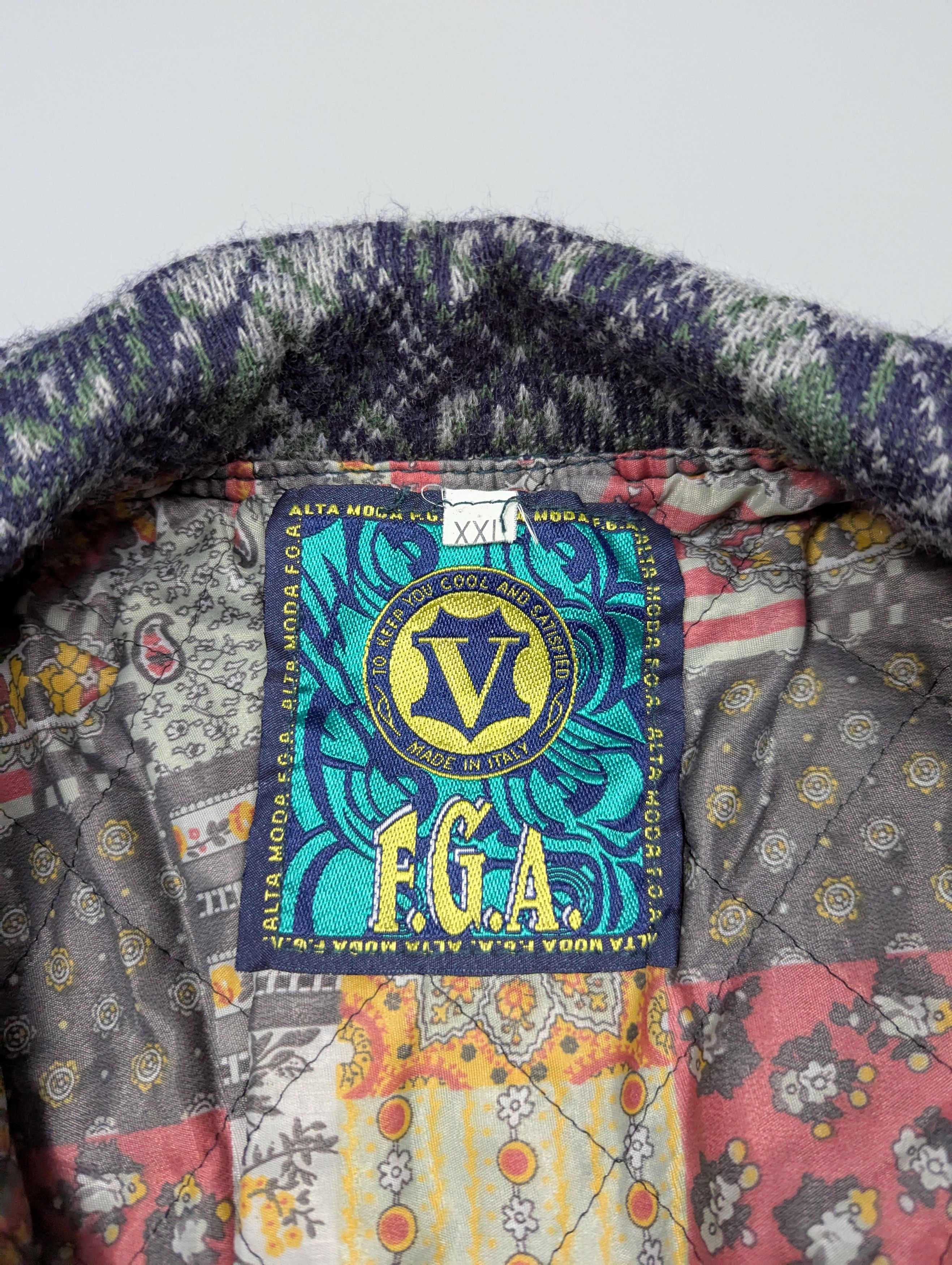 Vintage ALTA Moda F.G.A Rare Italian Mens VTG Streetwear Boho Jacket Size US XXL / EU 58 / 5 - 7 Thumbnail