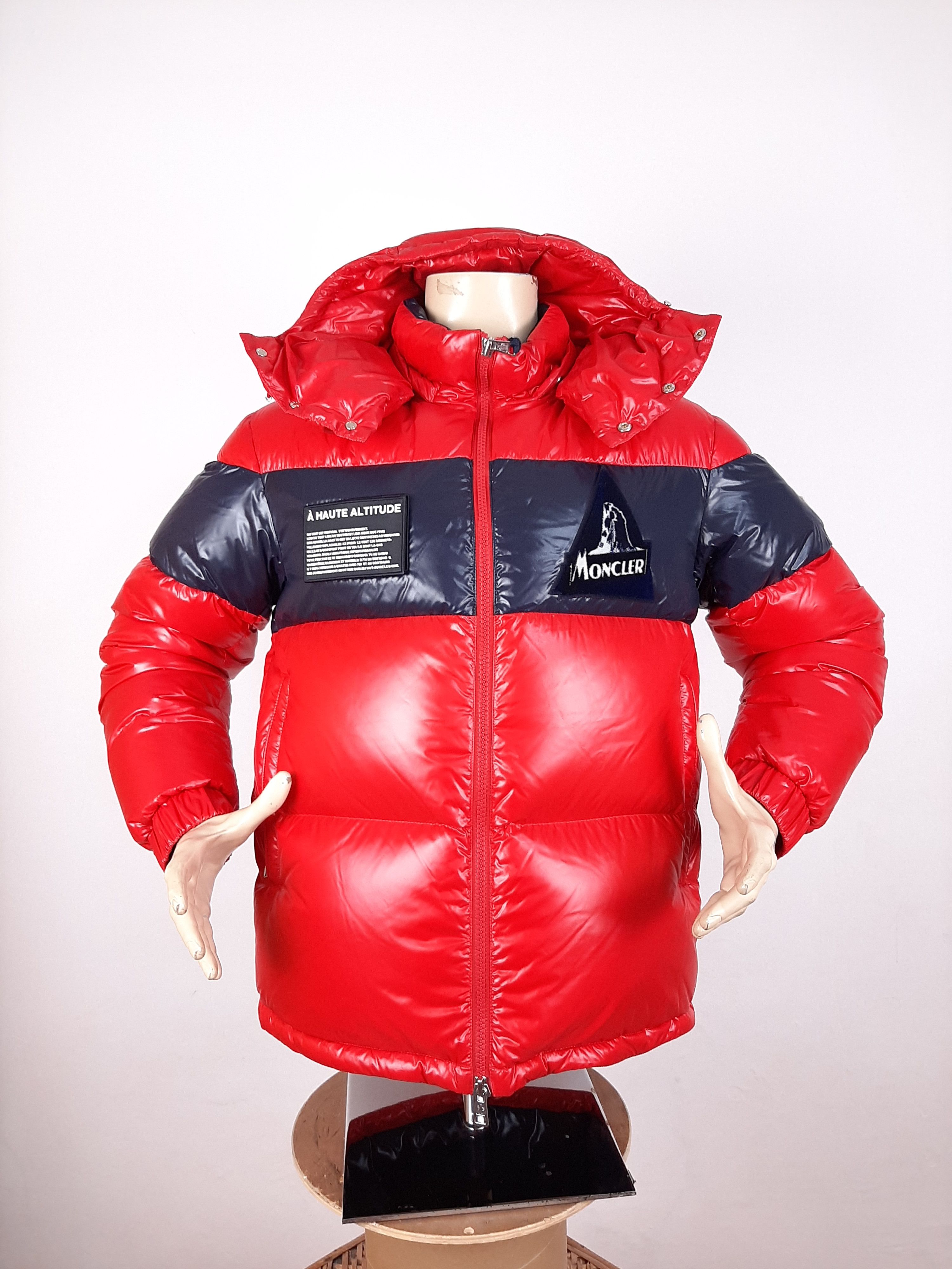 Moncler Moncler Gary Down Jacket Red White Men's Size 4 | Grailed