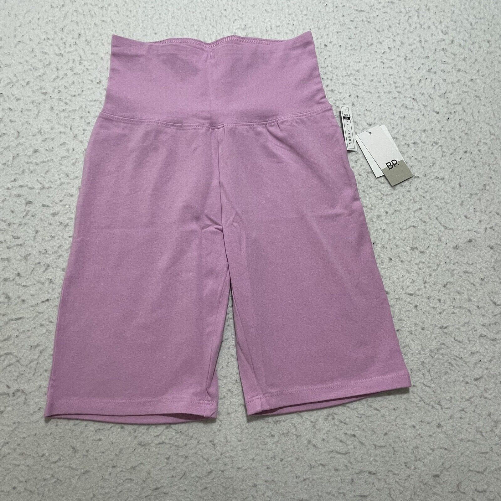 Nordstrom BP Pink Purple Tulip Biker Shorts High Waisted 8" Inseam Size 26" / US 2 / IT 38 - 1 Thumbnail