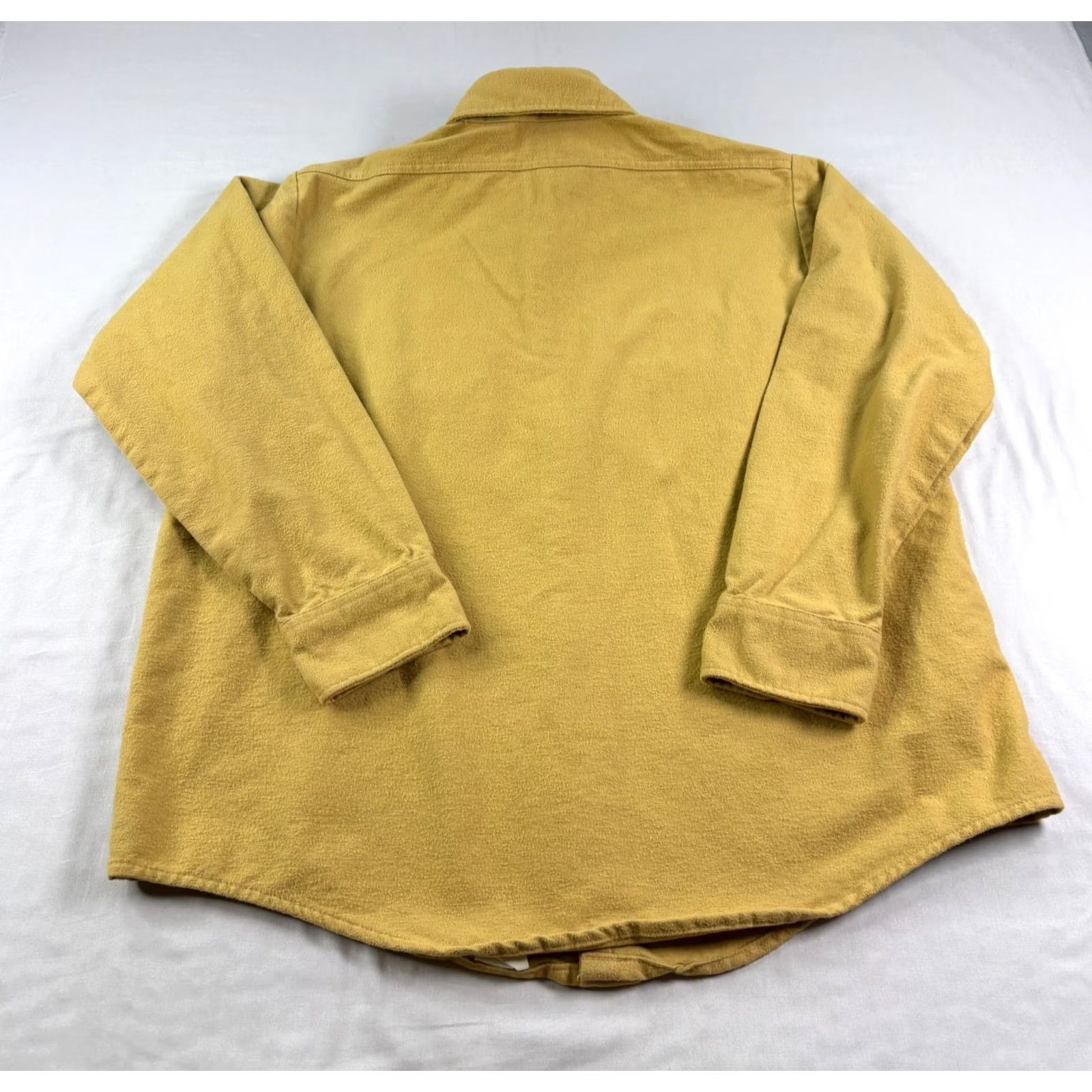 CLOT VINTAGE Frostproof Flannel Shirt Yellow XL Mens Workwear Chamois Cloth USA Made Size US XL / EU 56 / 4 - 7 Thumbnail