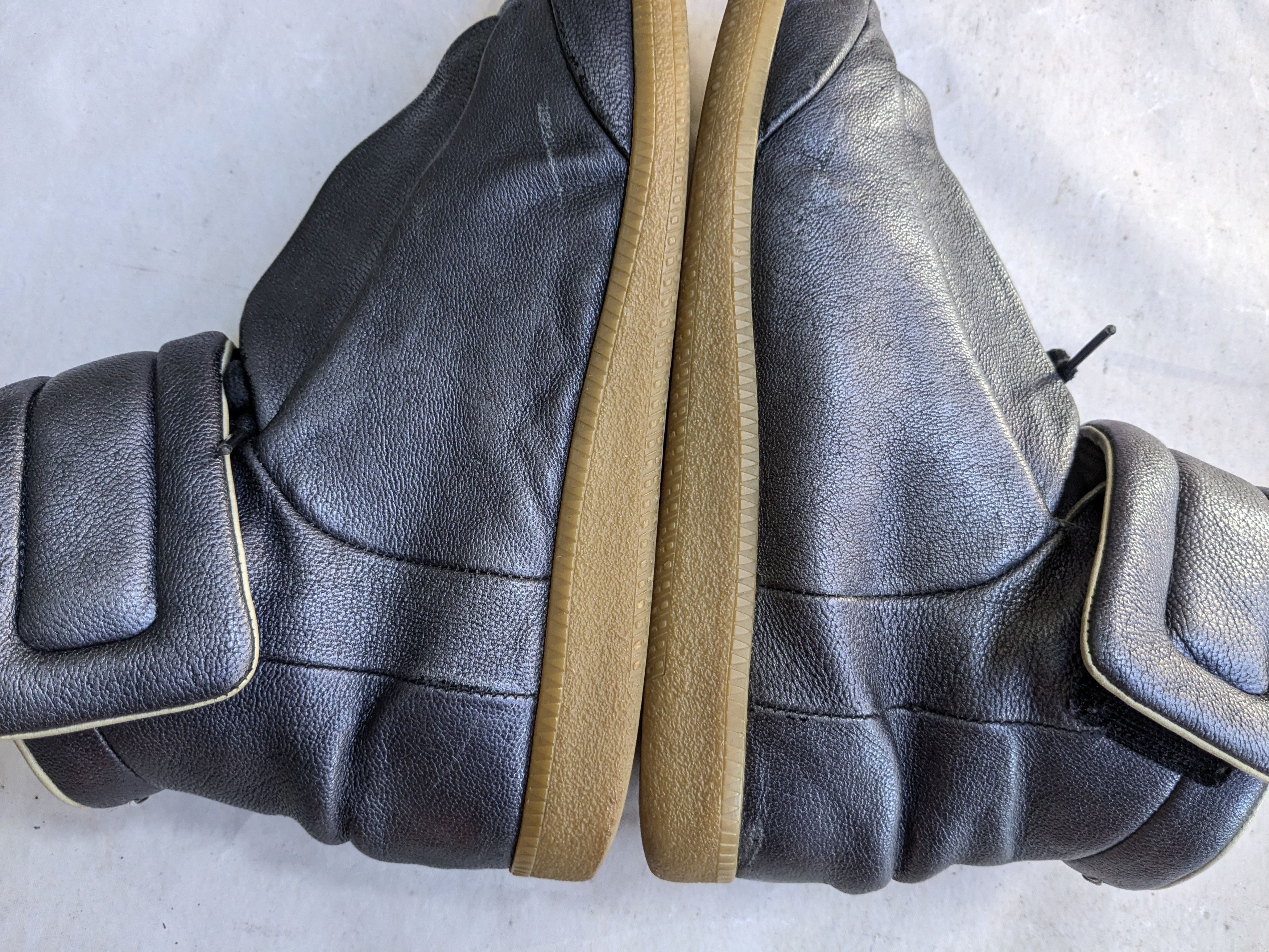 Maison Margiela Metalized Camel Leather Future High-Top Sneakers 9 42 Size US 9 / EU 42 - 5 Thumbnail