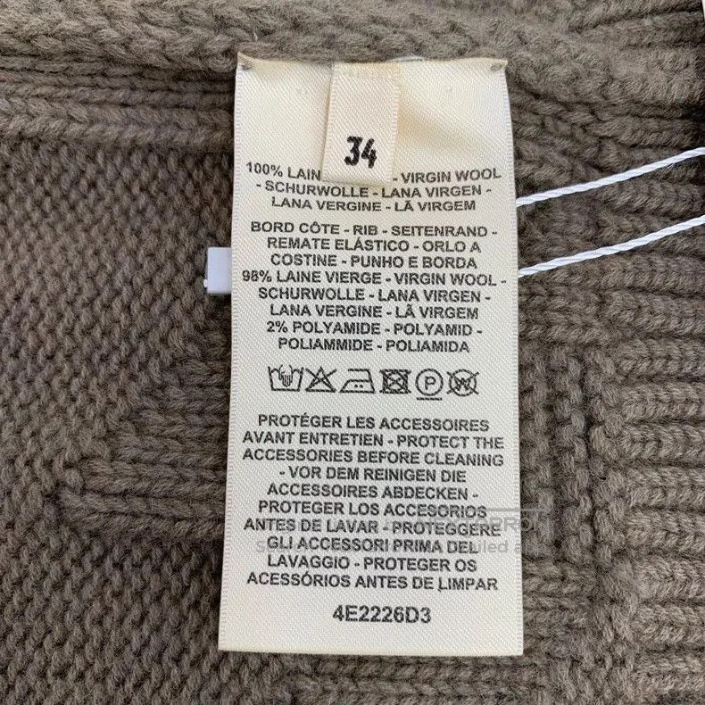 Hermes Hermes Wool Textured Zip Knit Jacket. Size US XXS / EU 40 - 8 Thumbnail