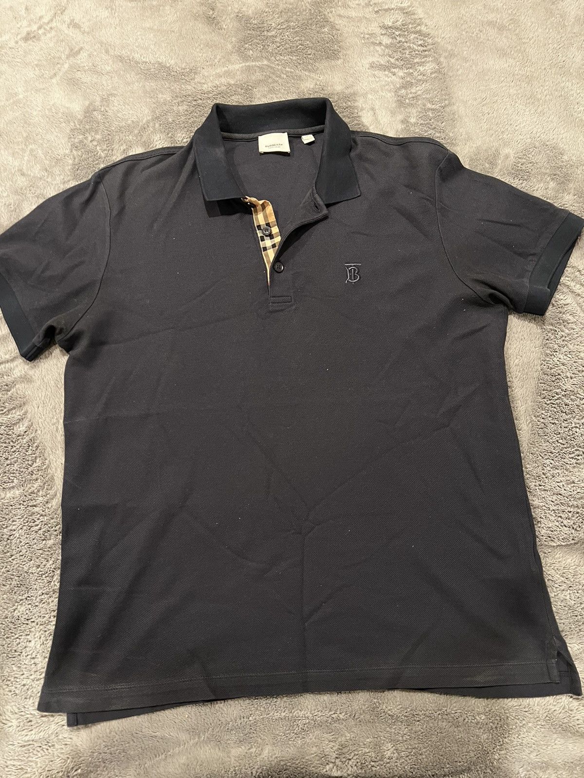 Burberry Men’s Eddie pique polo shirt Burberry Size US L / EU 52-54 / 3 - 1 Thumbnail