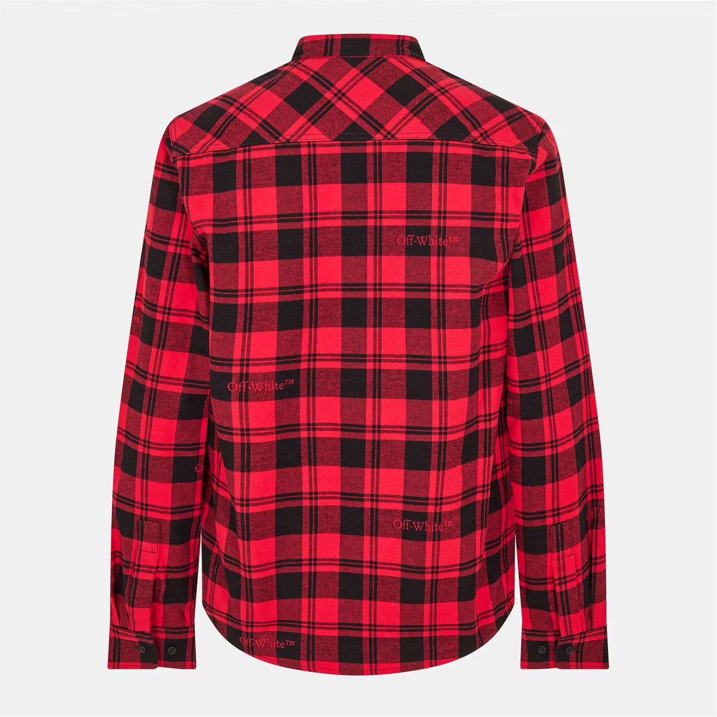 Off-White o1g2r1mq0326 Check Plaid Shirt in Red/Black Size US S / EU 44-46 / 1 - 2 Thumbnail