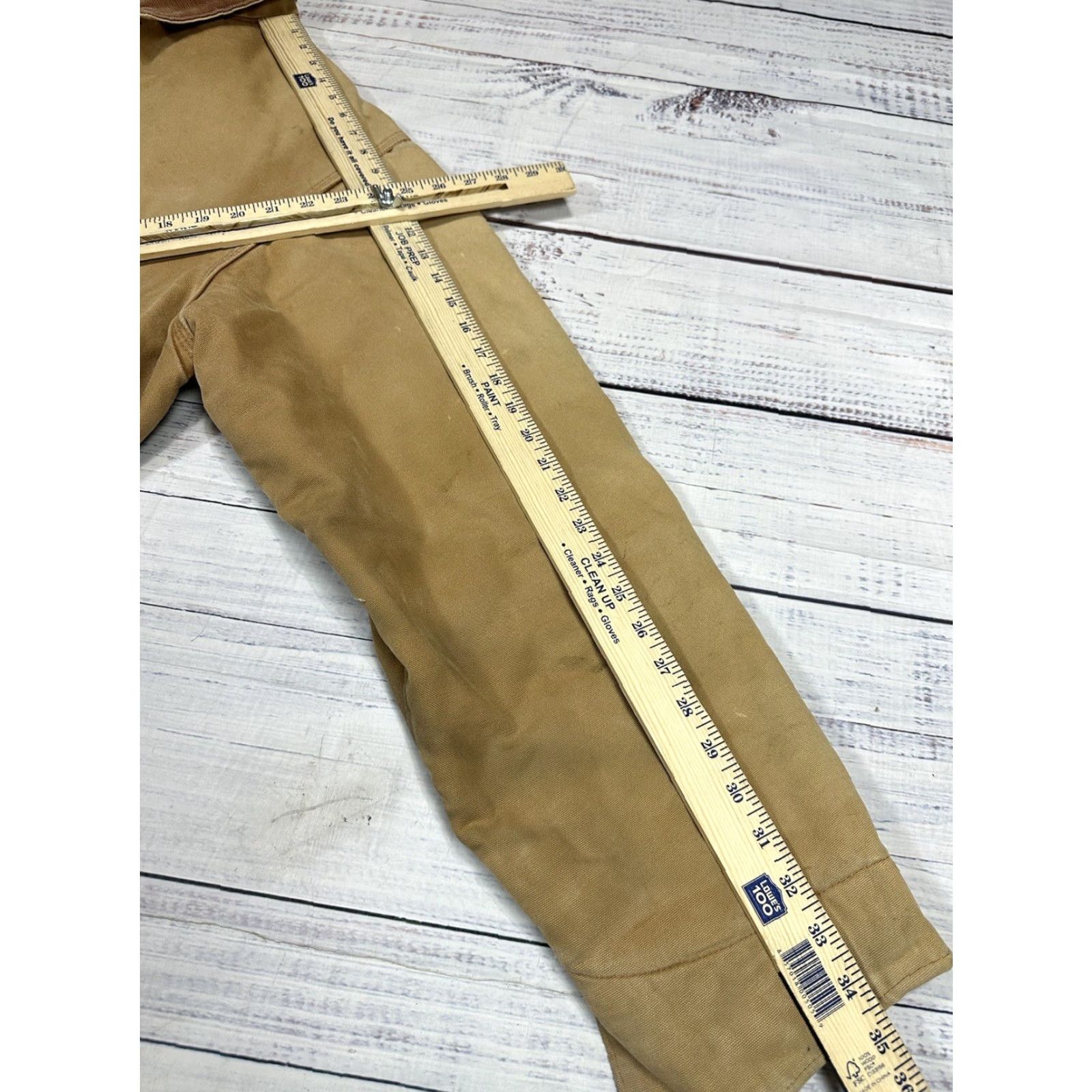 Carhartt VTG Carhartt Jacket Men 52 Tall Tan Brown Trucker Blanket Lined 4 Pocket Size US L / EU 52-54 / 3 - 3 Thumbnail