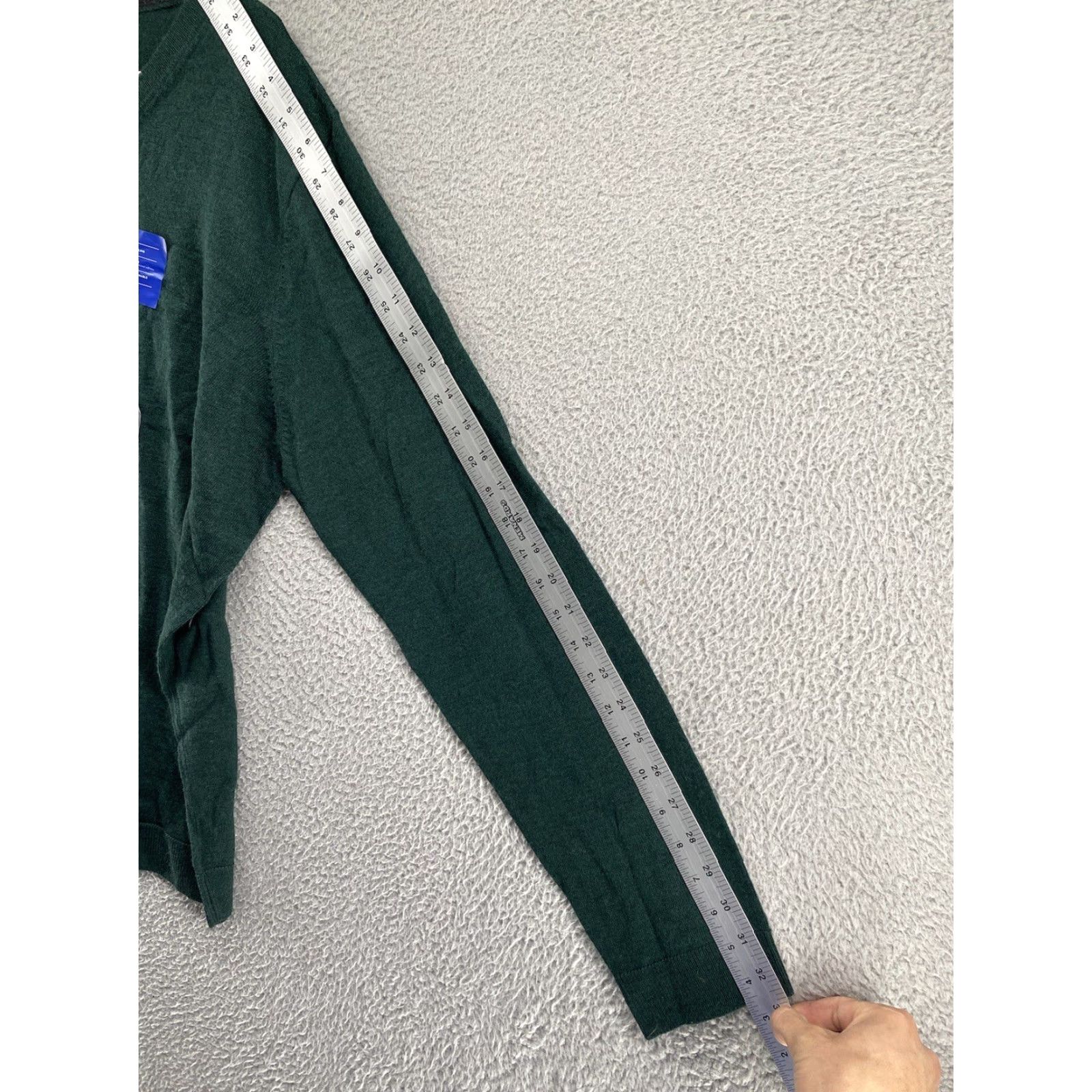 Apt. 9 VINTAGE Mens APT.9 Merino Blend Green Slim Fit V-Neck Long Sleeve Sweater SZ XL Soft NEW Size US XL / EU 56 / 4 - 7 Thumbnail