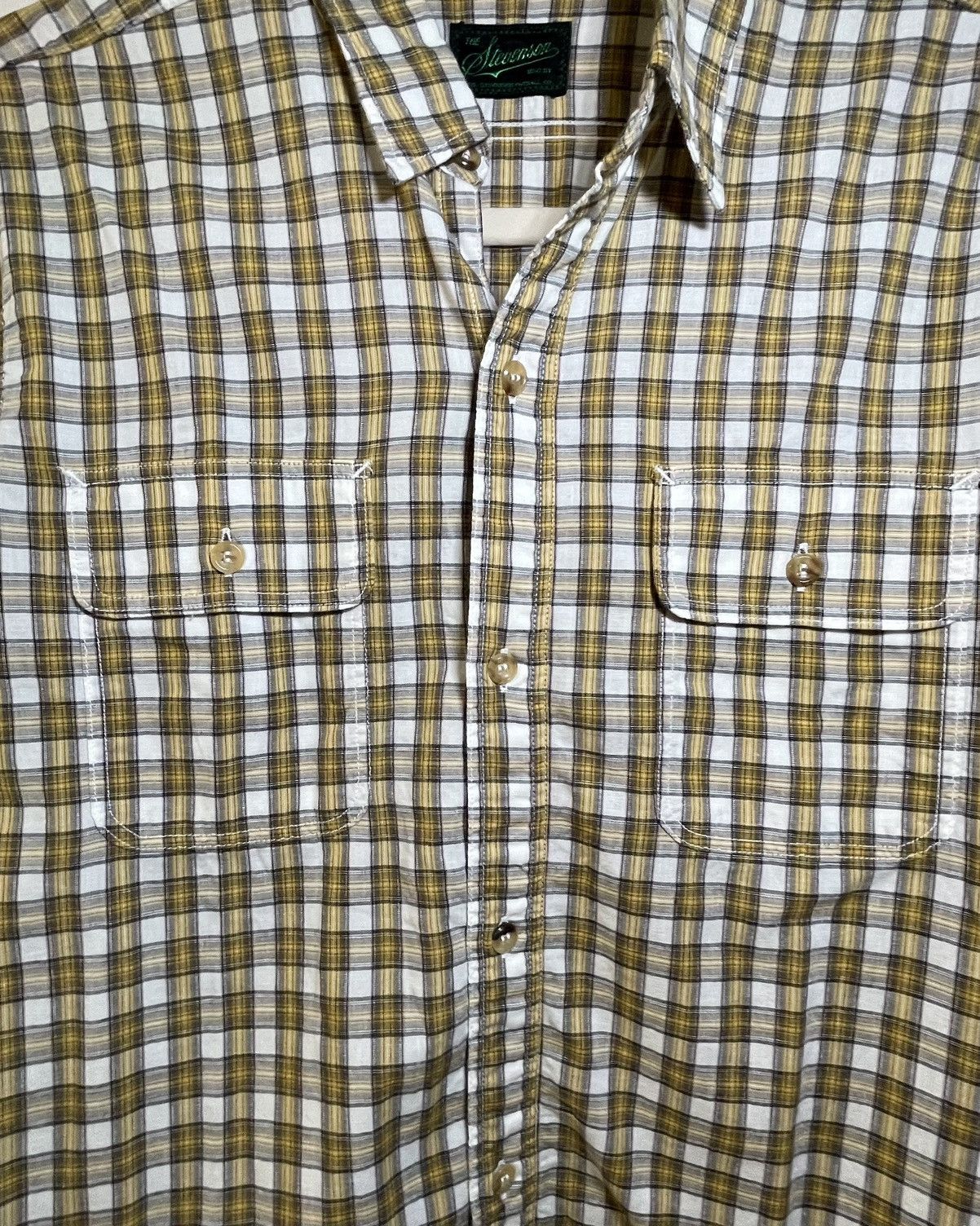 Stevenson Overall Co. Stevenson Overall Co Checker Plaid Shirt - Medium - Yellow Size US M / EU 48-50 / 2 - 3 Thumbnail