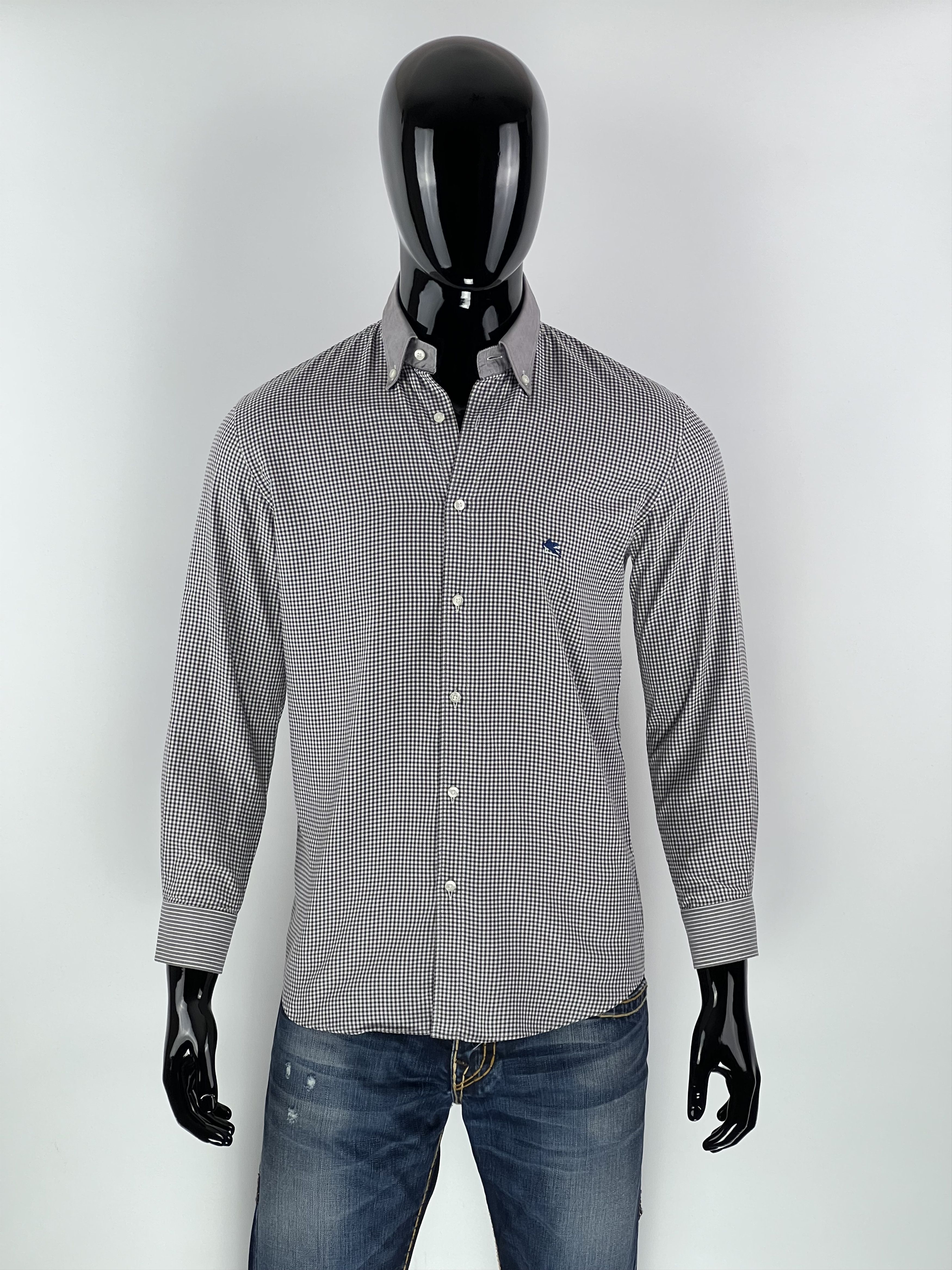 Etro Etro Men's Long Sleeve Check Button Up Shirt Size 39 Size US S / EU 44-46 / 1 - 1 Thumbnail