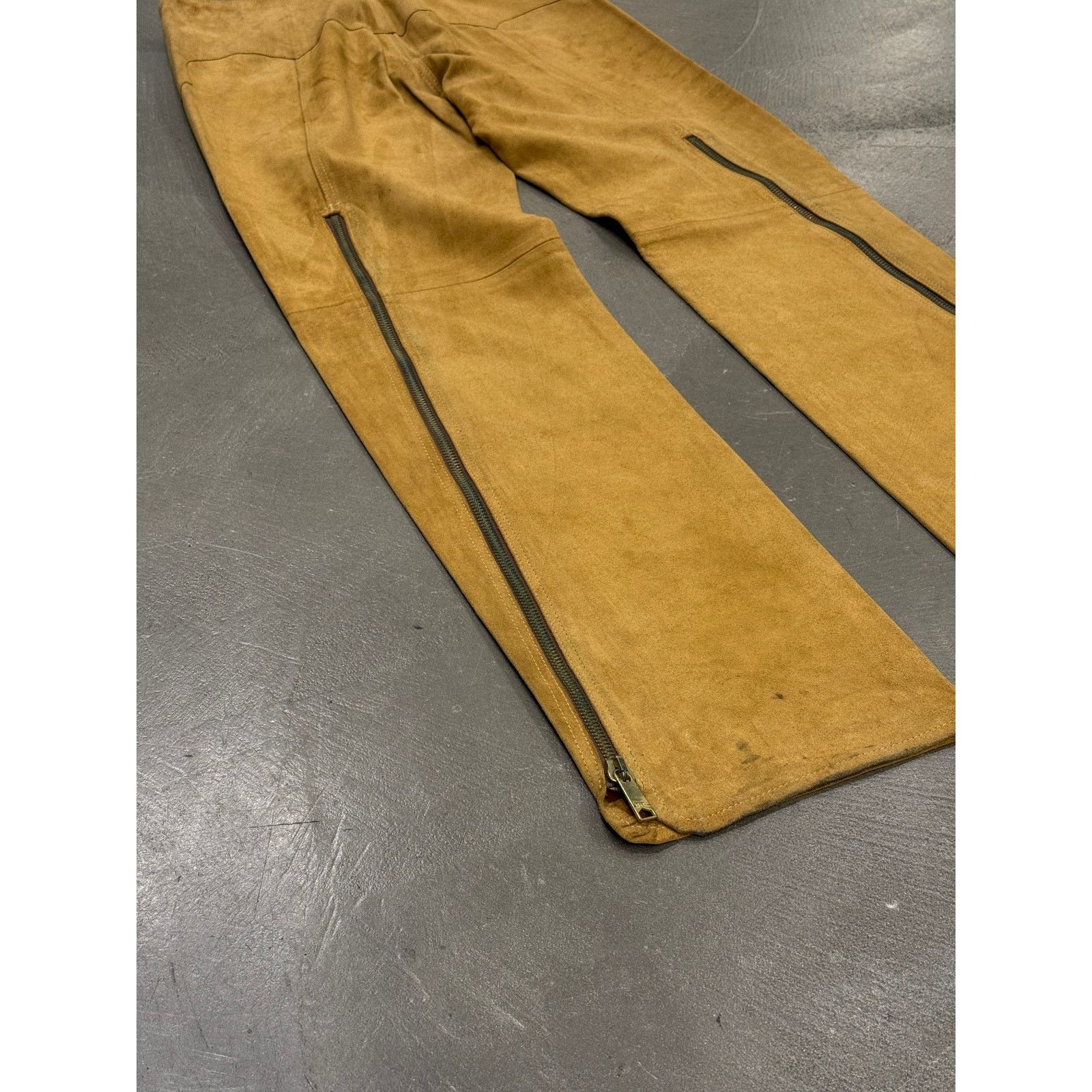 Dolce & Gabbana 2001 Dolce & Gabbana suede western zipper leather pants Size US 35 - 6 Thumbnail