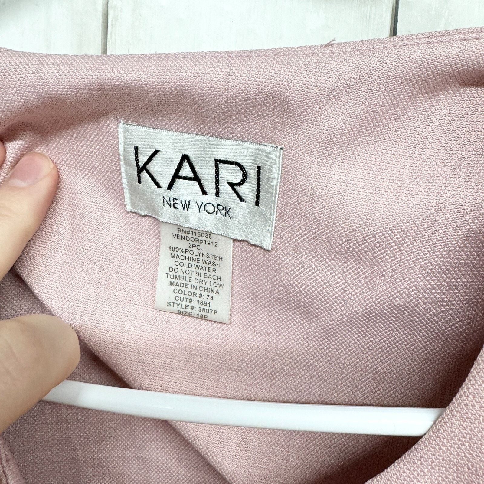Vintage VTG Kari New York Short Sleeve Pattern Striped Pink Jacket Size XXL / US 16-18 / IT 52-54 - 2 Thumbnail