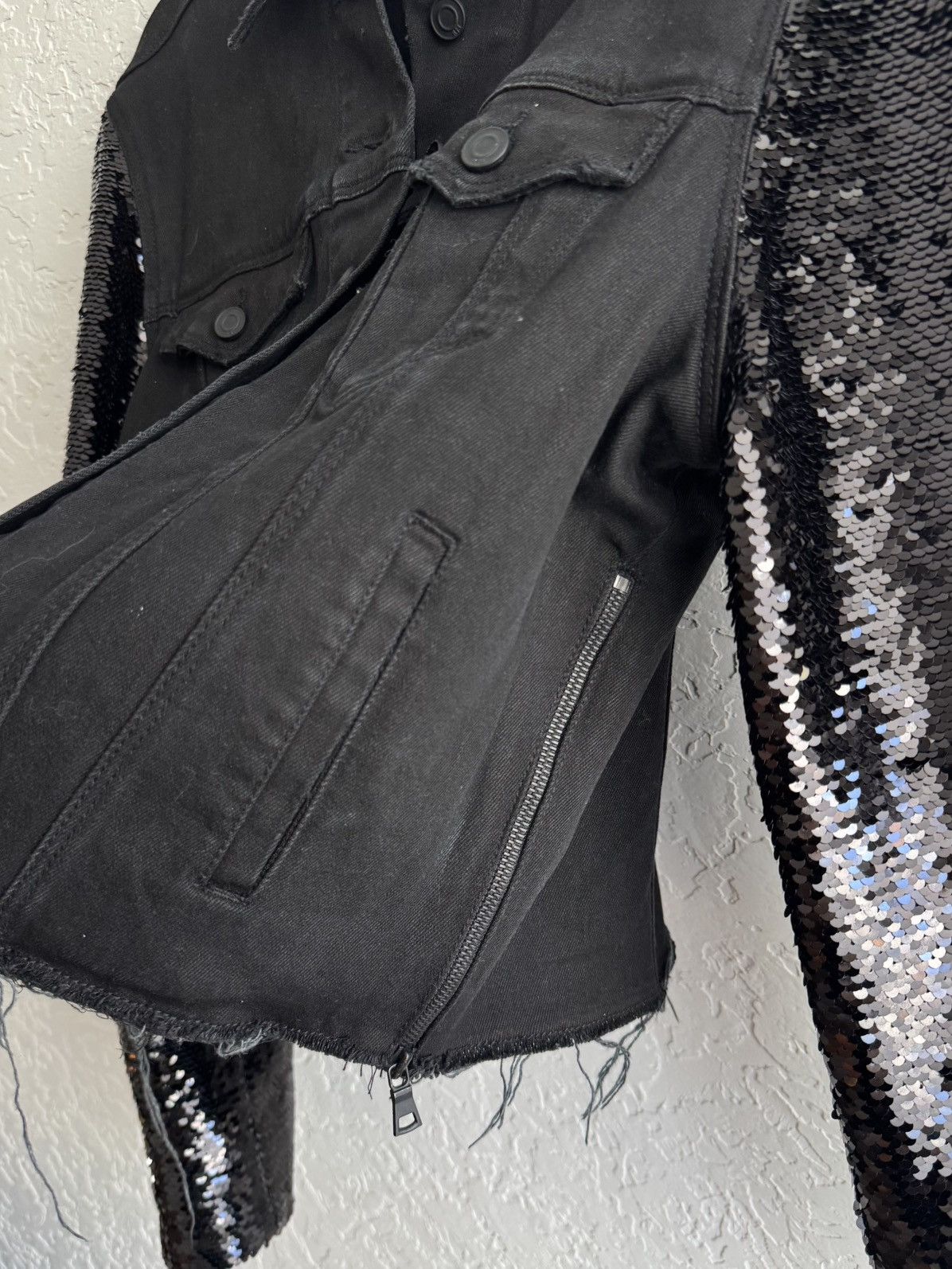 Rta RTA Haylee Sequined Sleeves Denim Jacket Women’s Size M / US 6-8 / IT 42-44 - 7 Thumbnail
