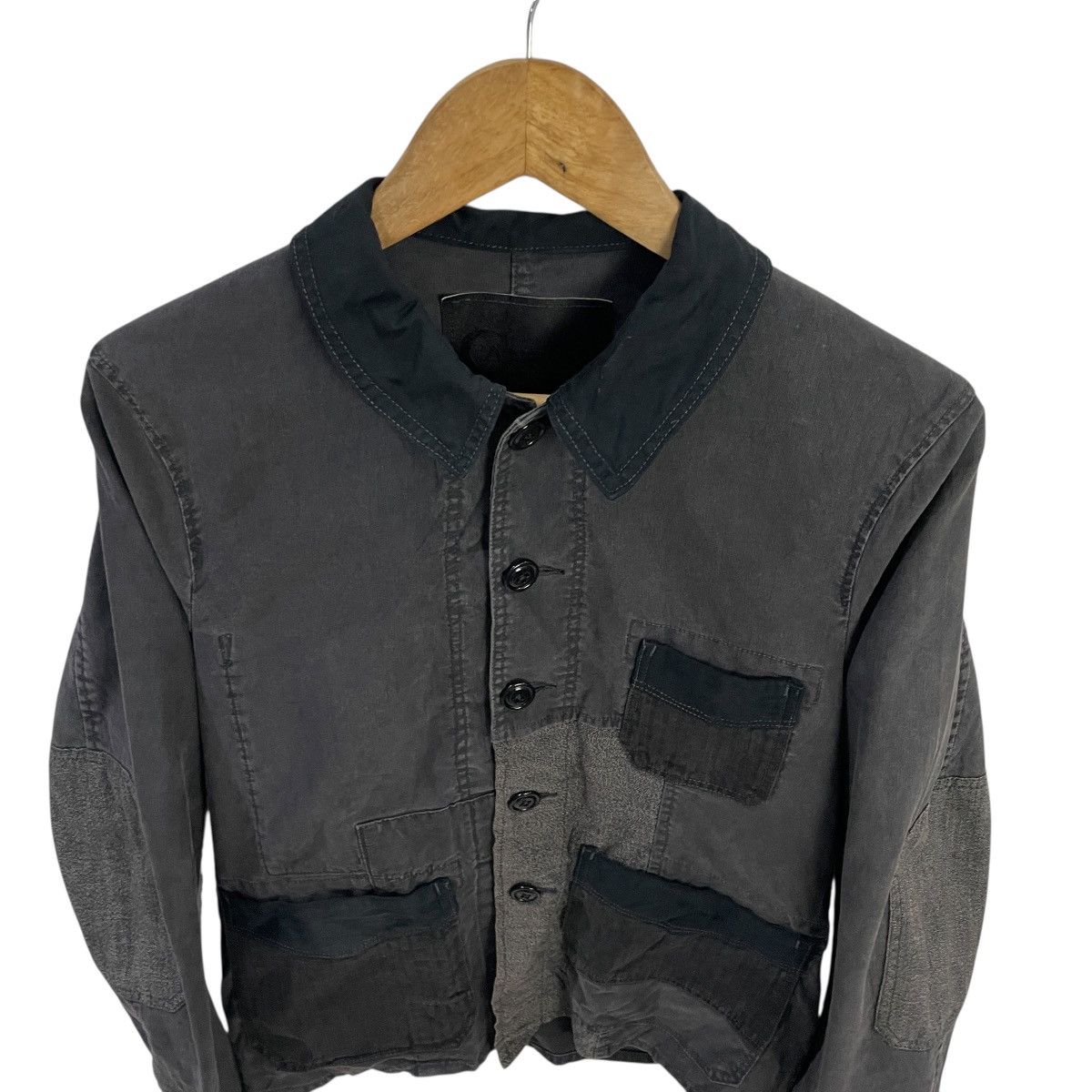 Japanese Brand Vintge Canton Overall Patchwork Workwear Jacket Size US S / EU 44-46 / 1 - 5 Thumbnail