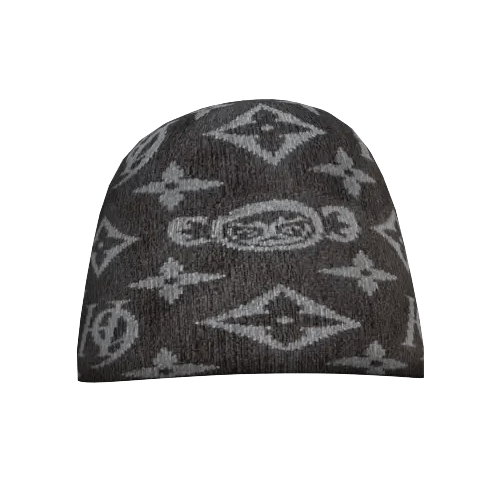 Happy99 H99 Monogram Beanie - grey Size ONE SIZE - 2 Thumbnail
