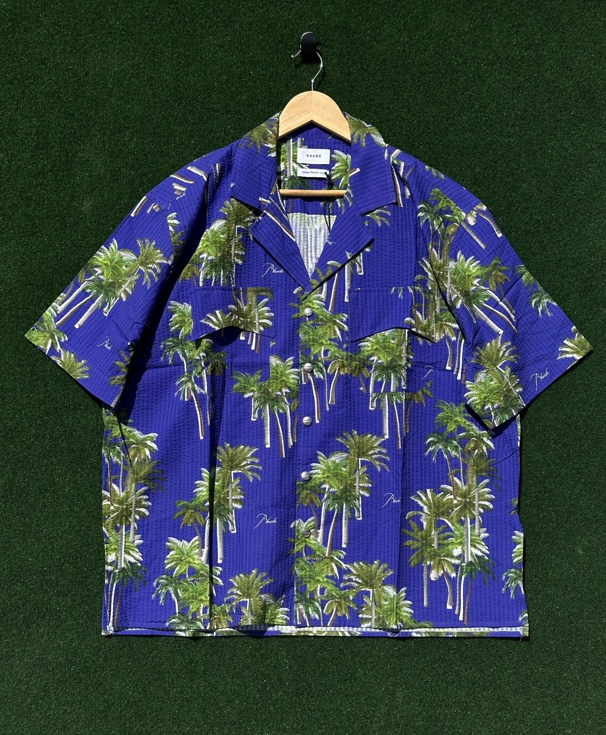 Rhude Rhude Sear Sucker Hawaiian Button Up Size US L / EU 52-54 / 3 - 1 Thumbnail