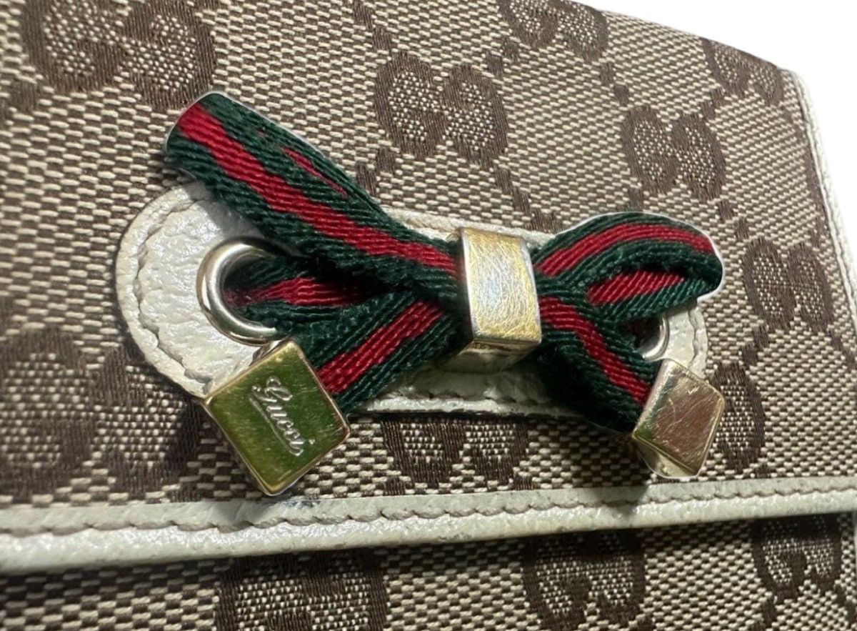Gucci Gucci Princy GG Canvas Sherry Line Bifold Wallet Size ONE SIZE - 15 Thumbnail