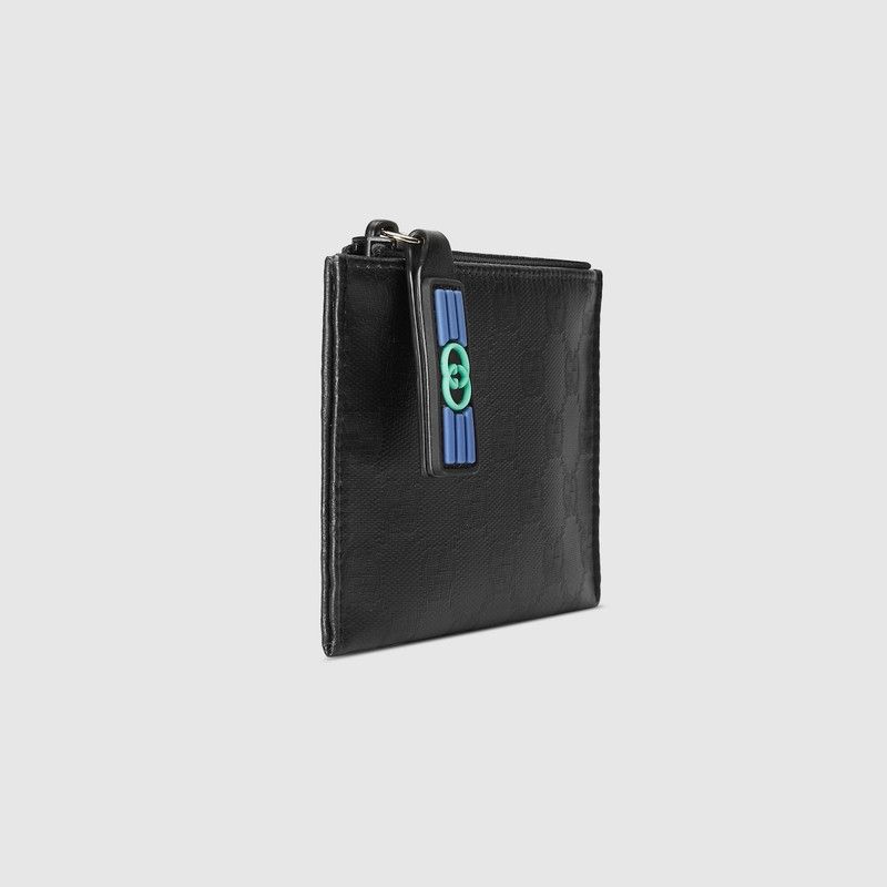 Gucci oc11z1225 Size: OS / GG Crystal Card Case in Black Size ONE SIZE - 4 Thumbnail