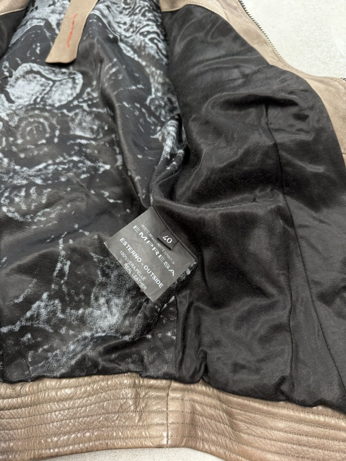 Japanese Brand EMPRESA Milano leather jacket archive opium Rick Owens type Size XS / US 0-2 / IT 36-38 - 9 Thumbnail