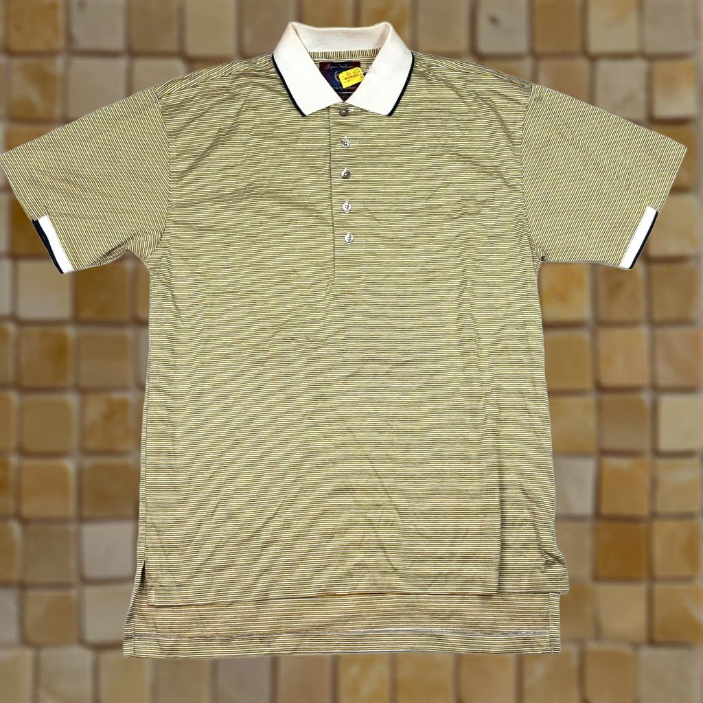 Vintage VINTAGE Byron Nelson Polo Shirt Striped Yellow Mens Small Short Sleeve Golf 90s Retro Athletic Size US S / EU 44-46 / 1 - 1 Thumbnail