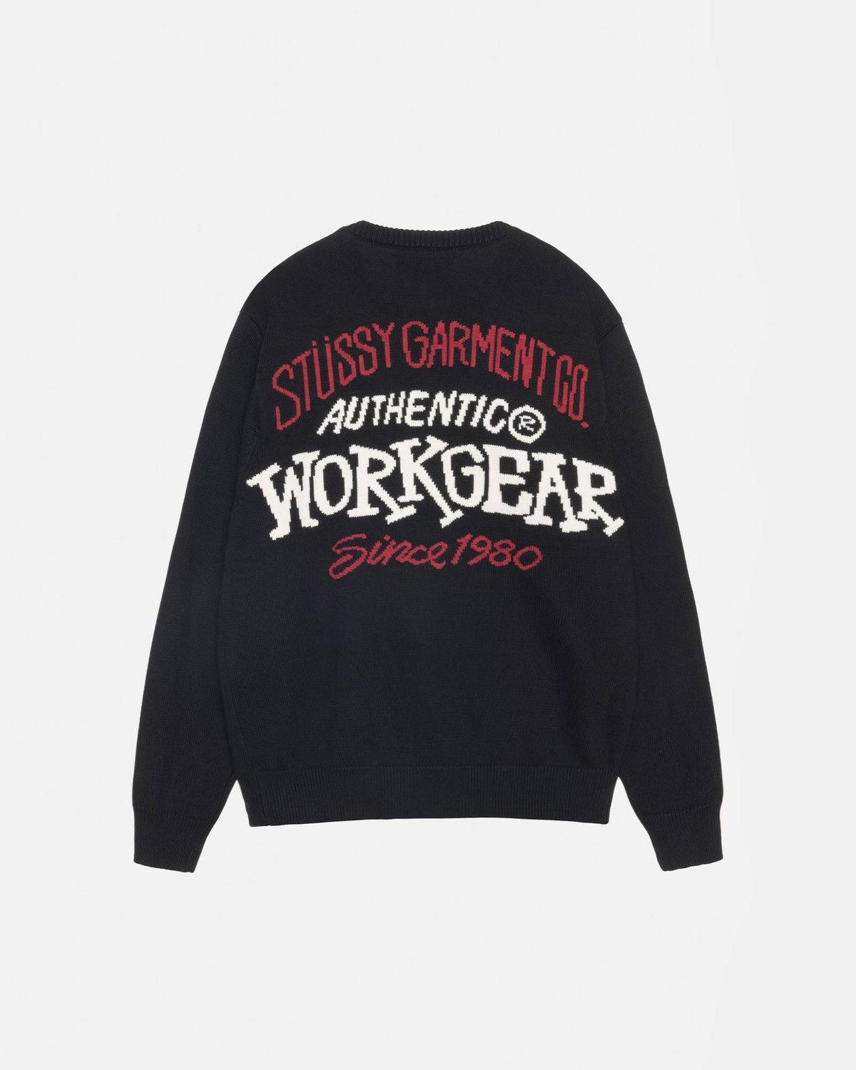 Stussy Stüssy Authentic Workgear Sweater Black | Grailed