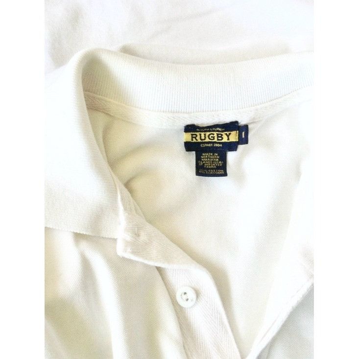 Rugby Ralph Lauren Vintage Ralph Lauren Rugby Skull & Crossbones Polo Shirt Whi Size M / US 6-8 / IT 42-44 - 2 Thumbnail