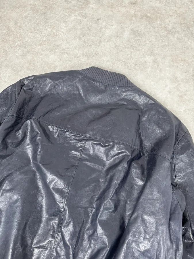 Prada AW2015 Prada Navy Leather Bomber Jacket Size US S / EU 44-46 / 1 - 6 Thumbnail