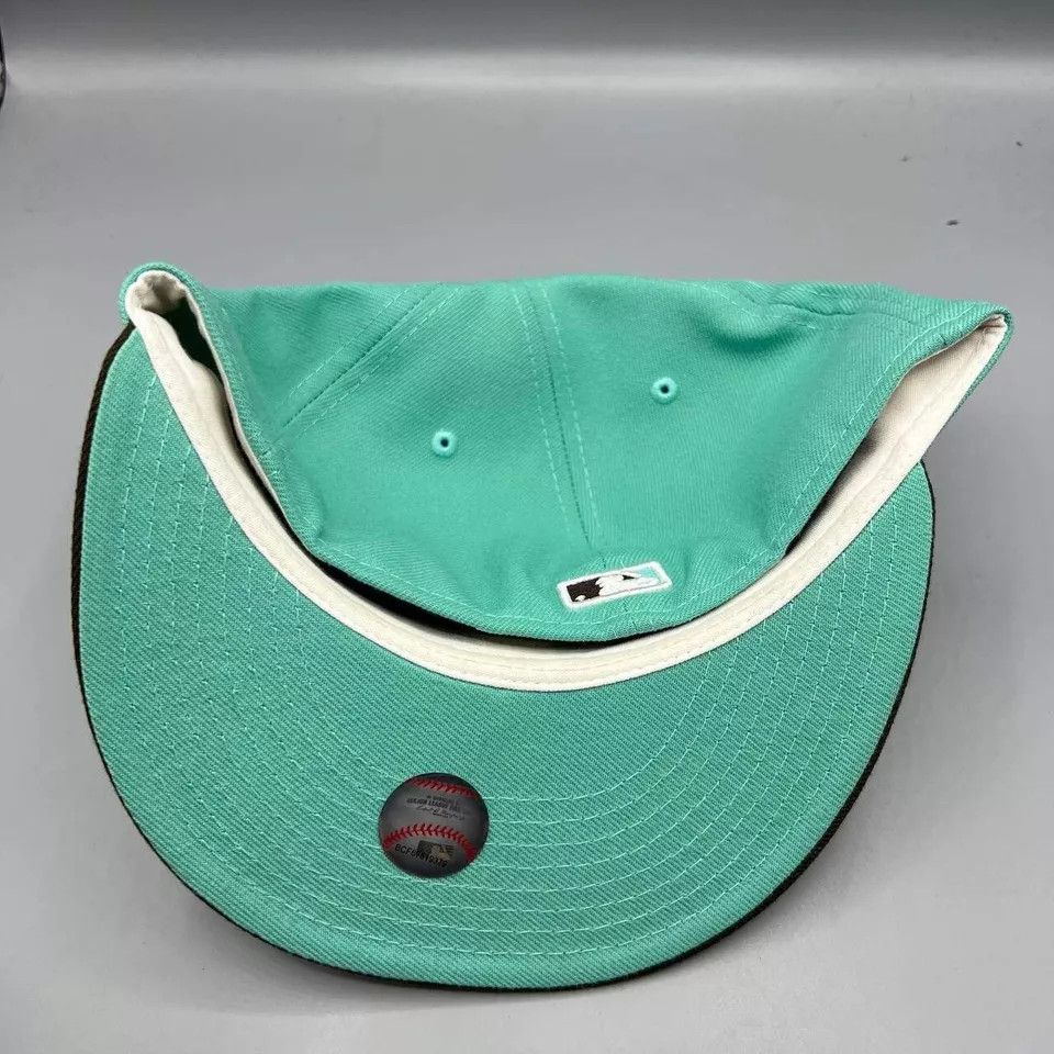 New Era Atlanta Braves Hat Men 7 1/8 59Fifty New Era MLB Fitted Cap Size ONE SIZE - 7 Thumbnail