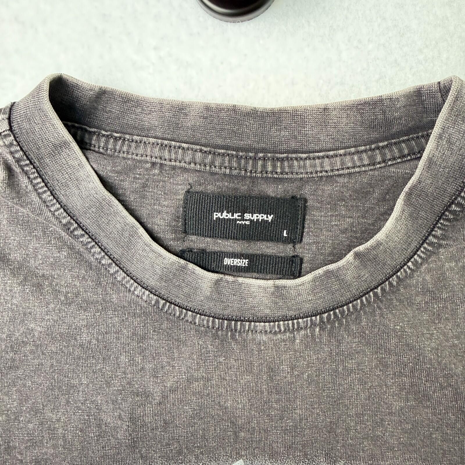 Other Public Supply Worldwide Graphic Oversized Acid Wash Men’s L Size US L / EU 52-54 / 3 - 5 Thumbnail